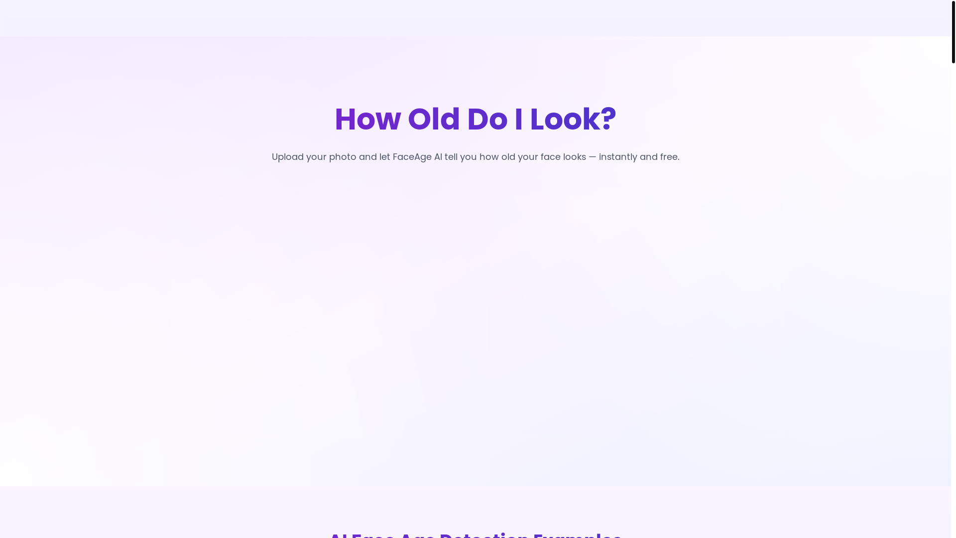 website screenshot of https://face-age.ai/