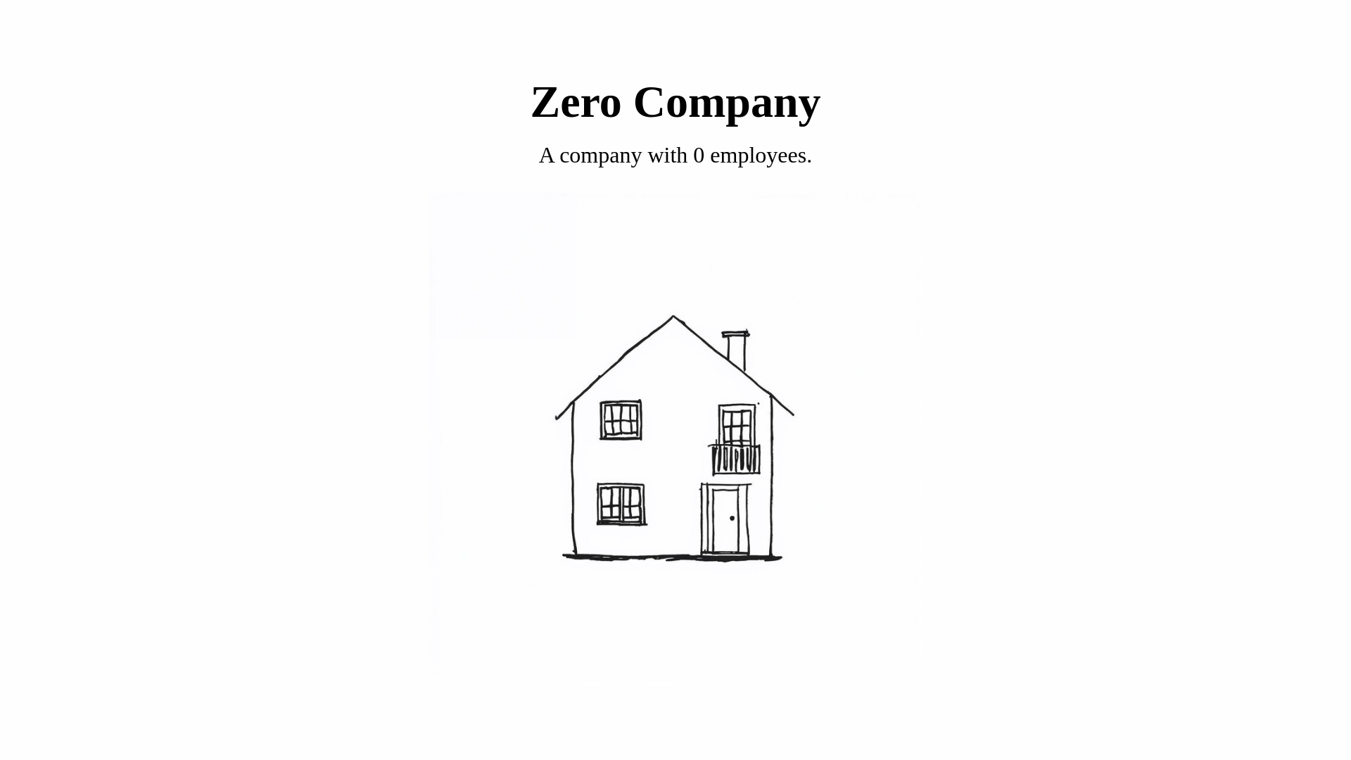 website screenshot of https://zerocompany.fun/