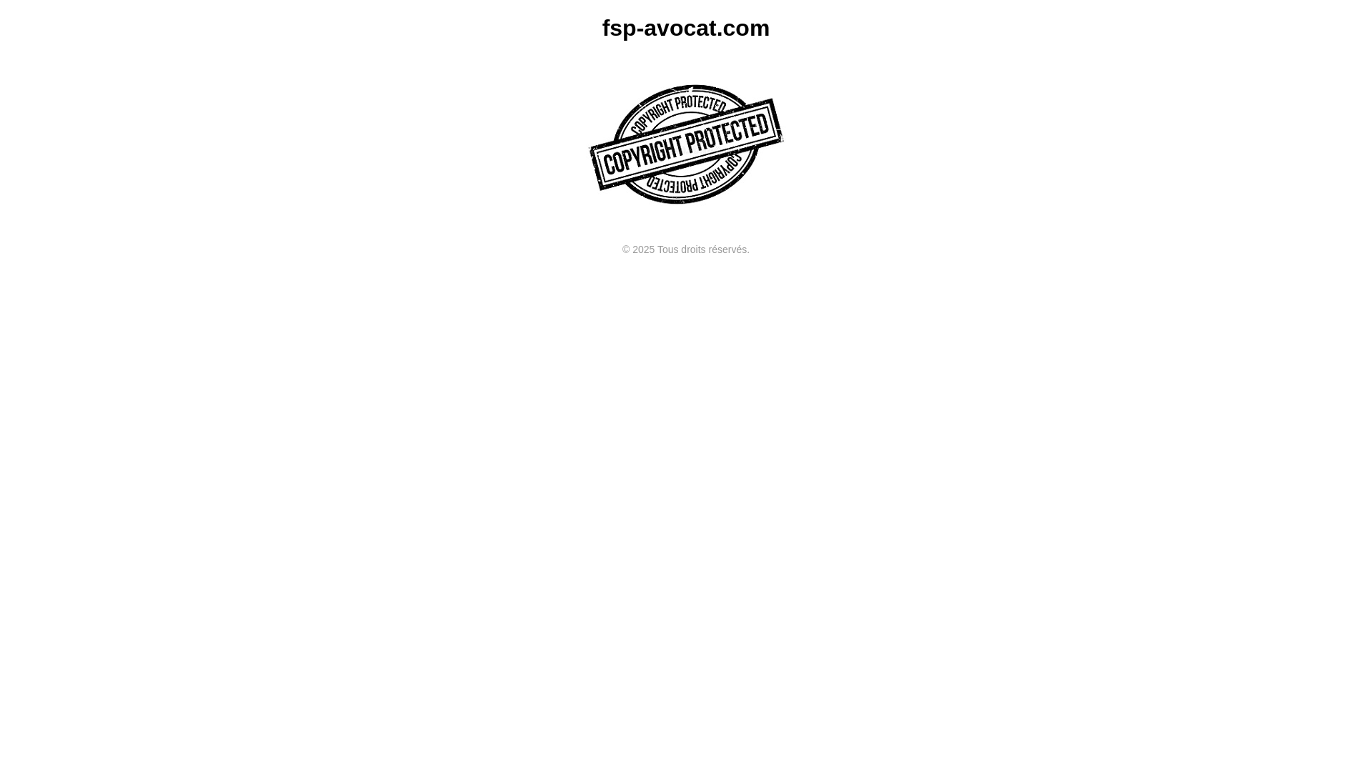 website screenshot of https://fsp-avocat.com/