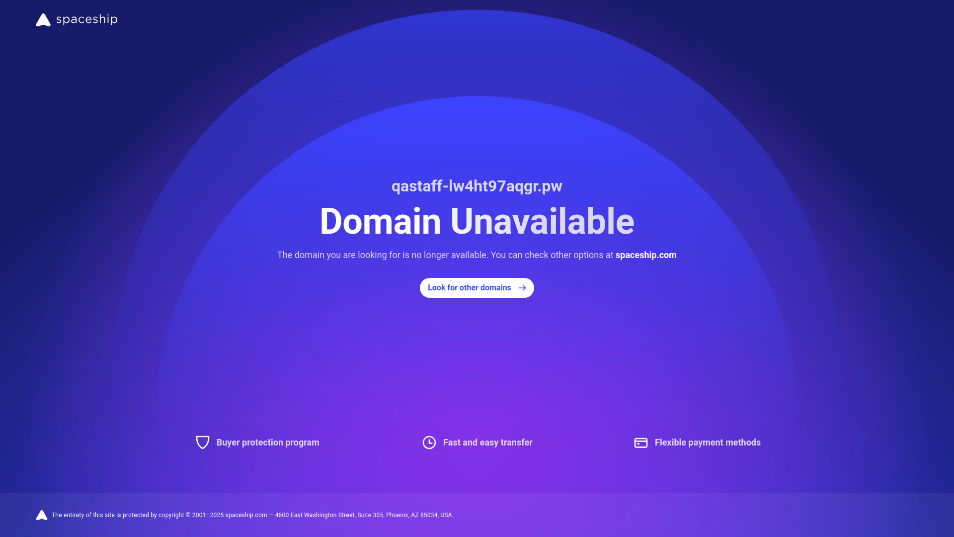 website screenshot of https://qastaff-lw4ht97aqgr.pw/
