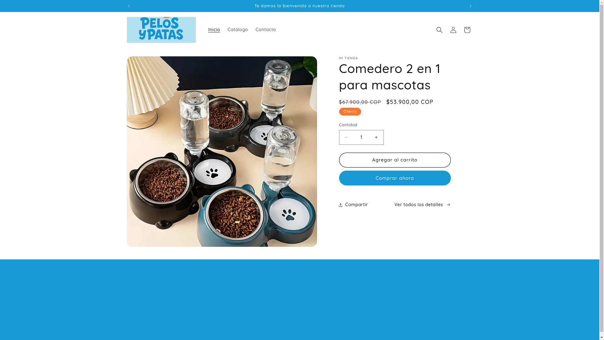 website screenshot of https://pelosypatas.shop/