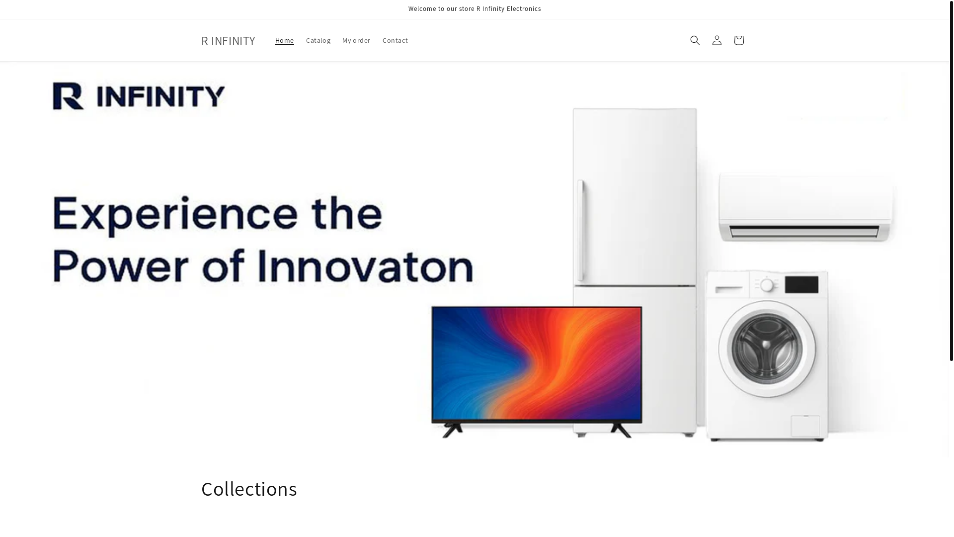website screenshot of https://rinfinityelectronics.com/