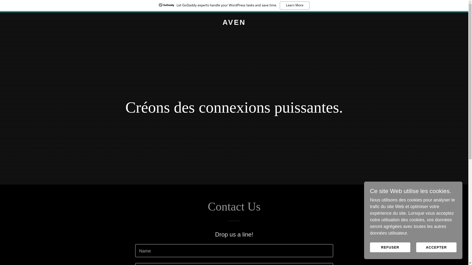 website screenshot of https://aven-agency.com/