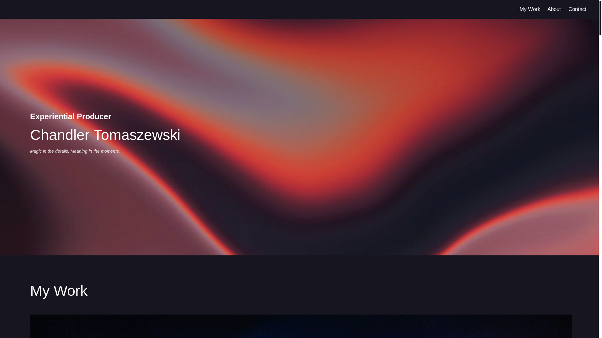 website screenshot of https://chandlertomaszewski.com/