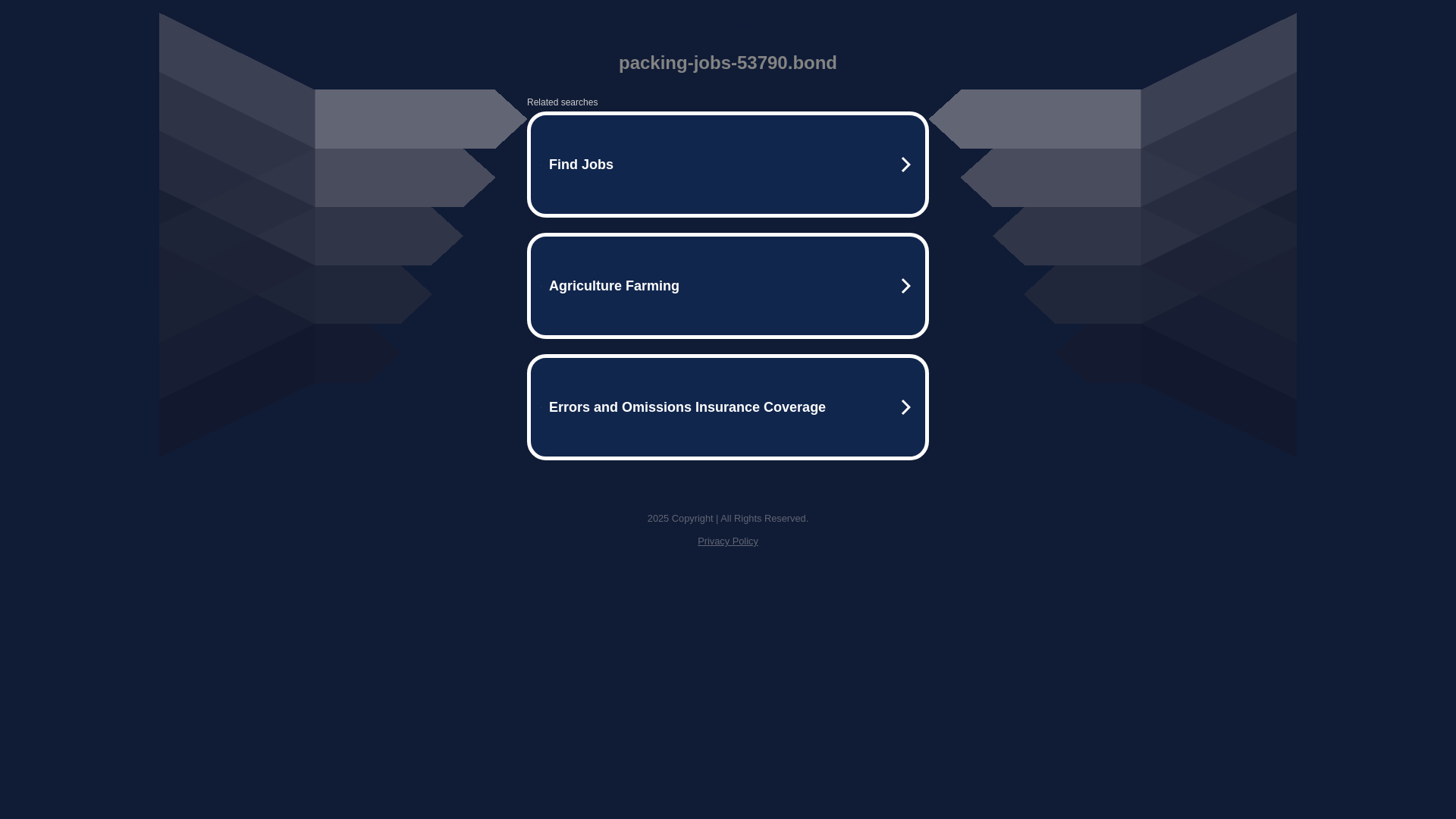 website screenshot of https://packing-jobs-53790.bond/