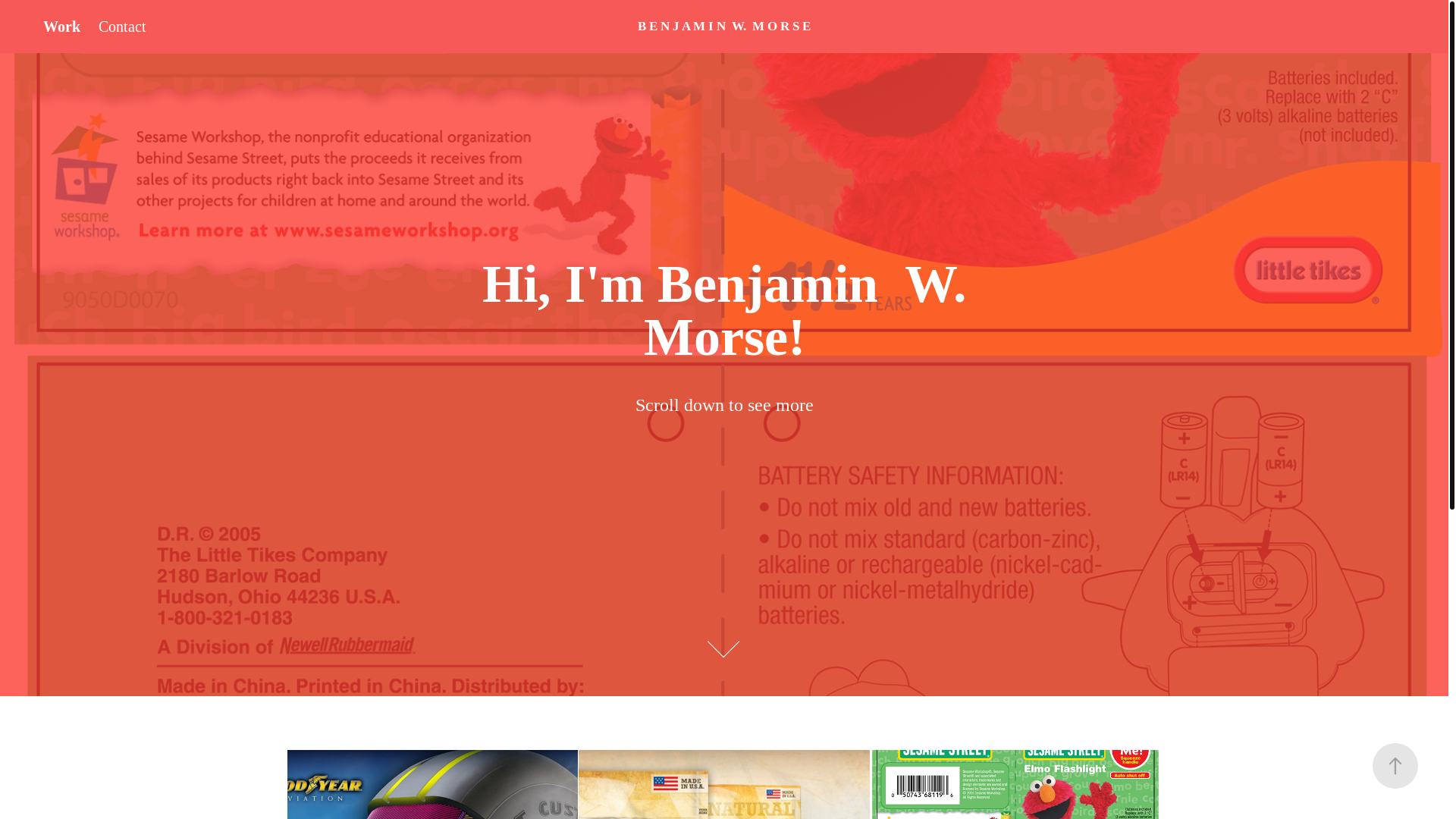 website screenshot of https://benjaminwmorse.com/