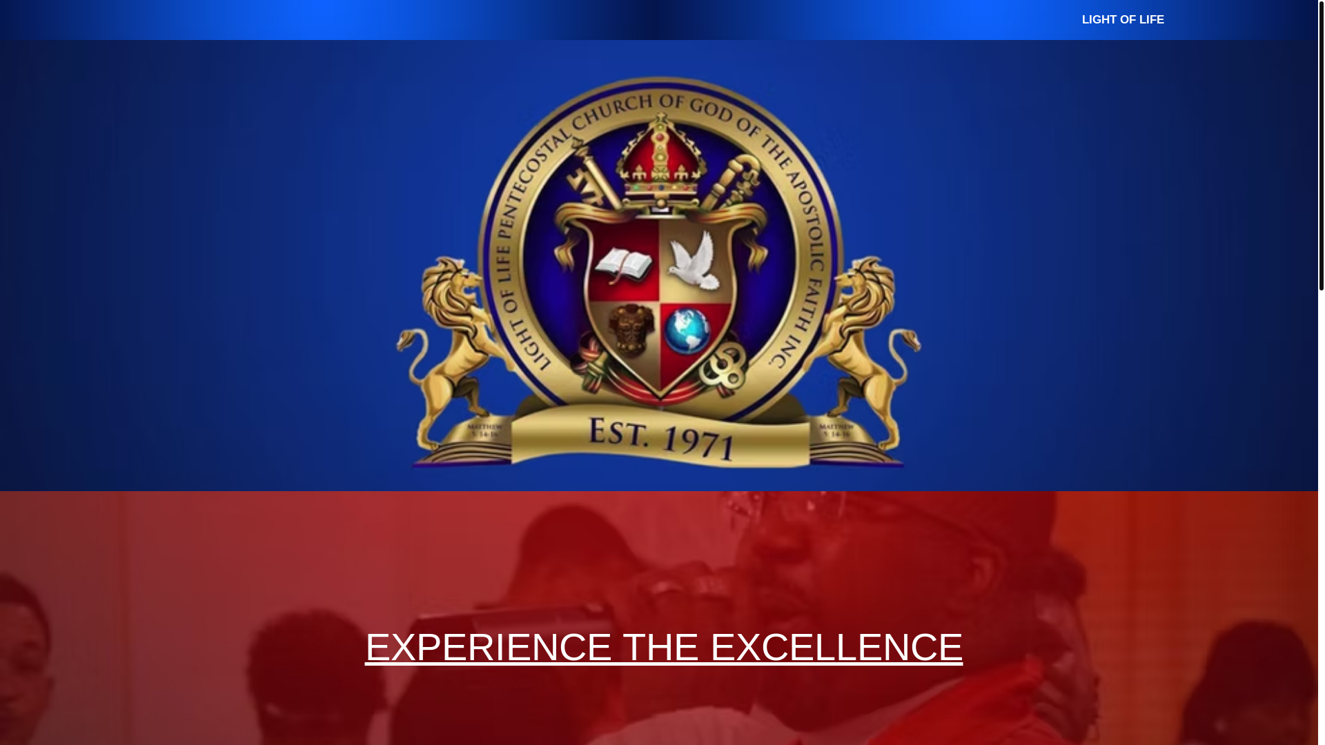 website screenshot of https://lightoflifepentecostal.org/
