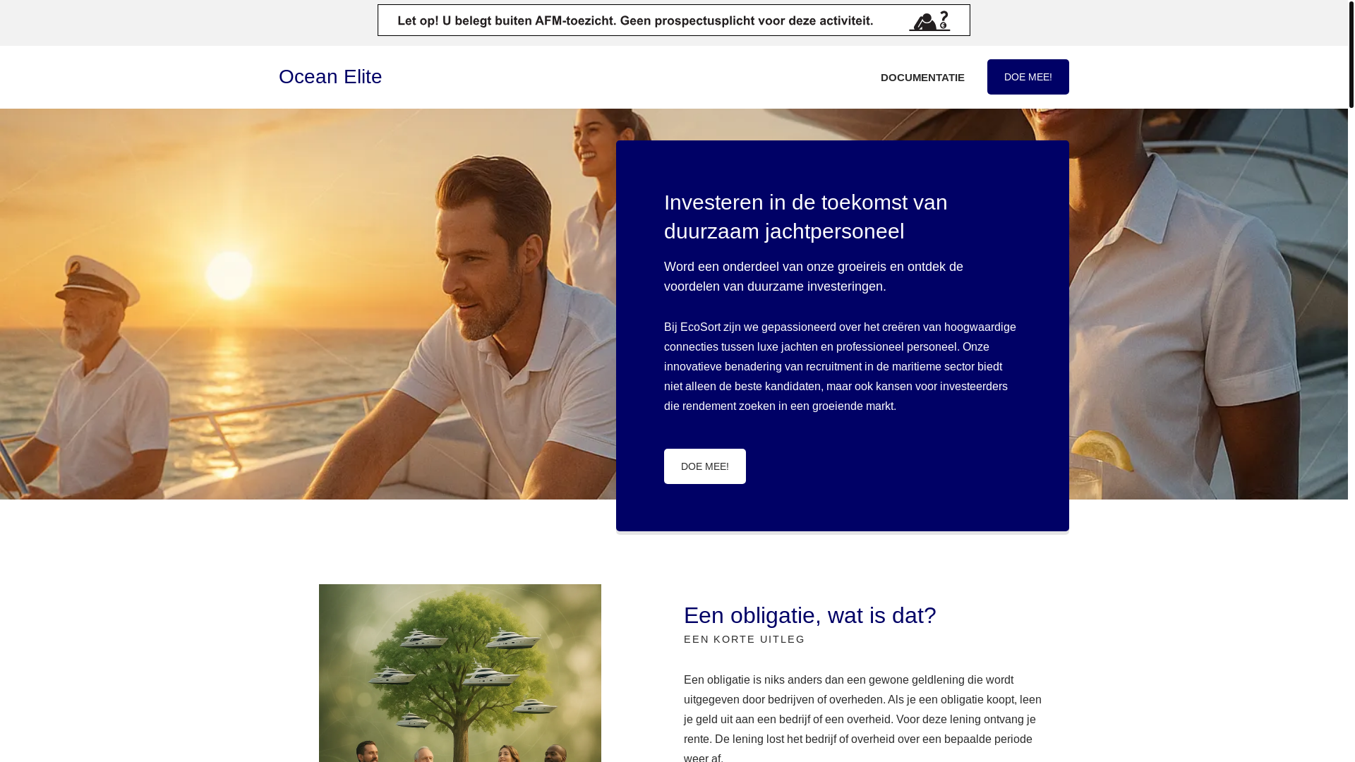 website screenshot of https://ocean-elite-invest.nl/