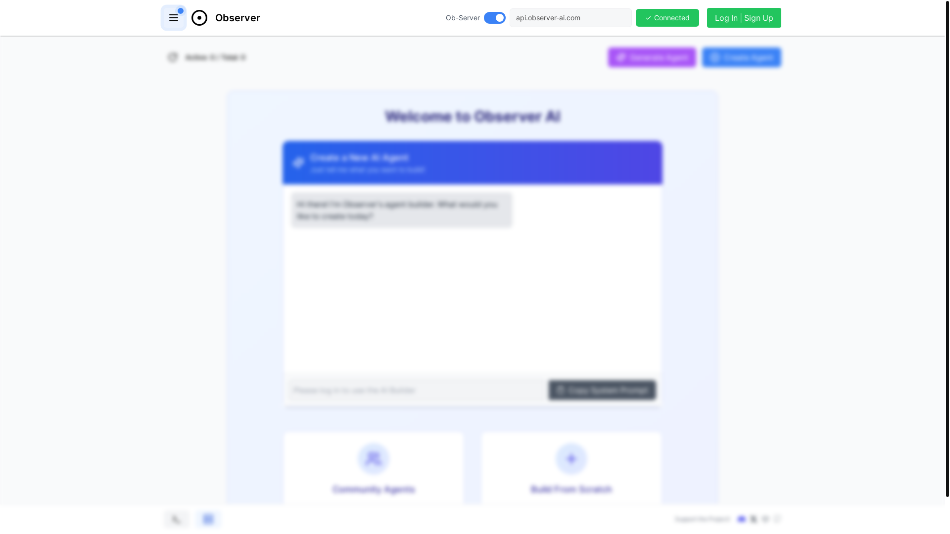 website screenshot of https://observerdev.pages.dev/
