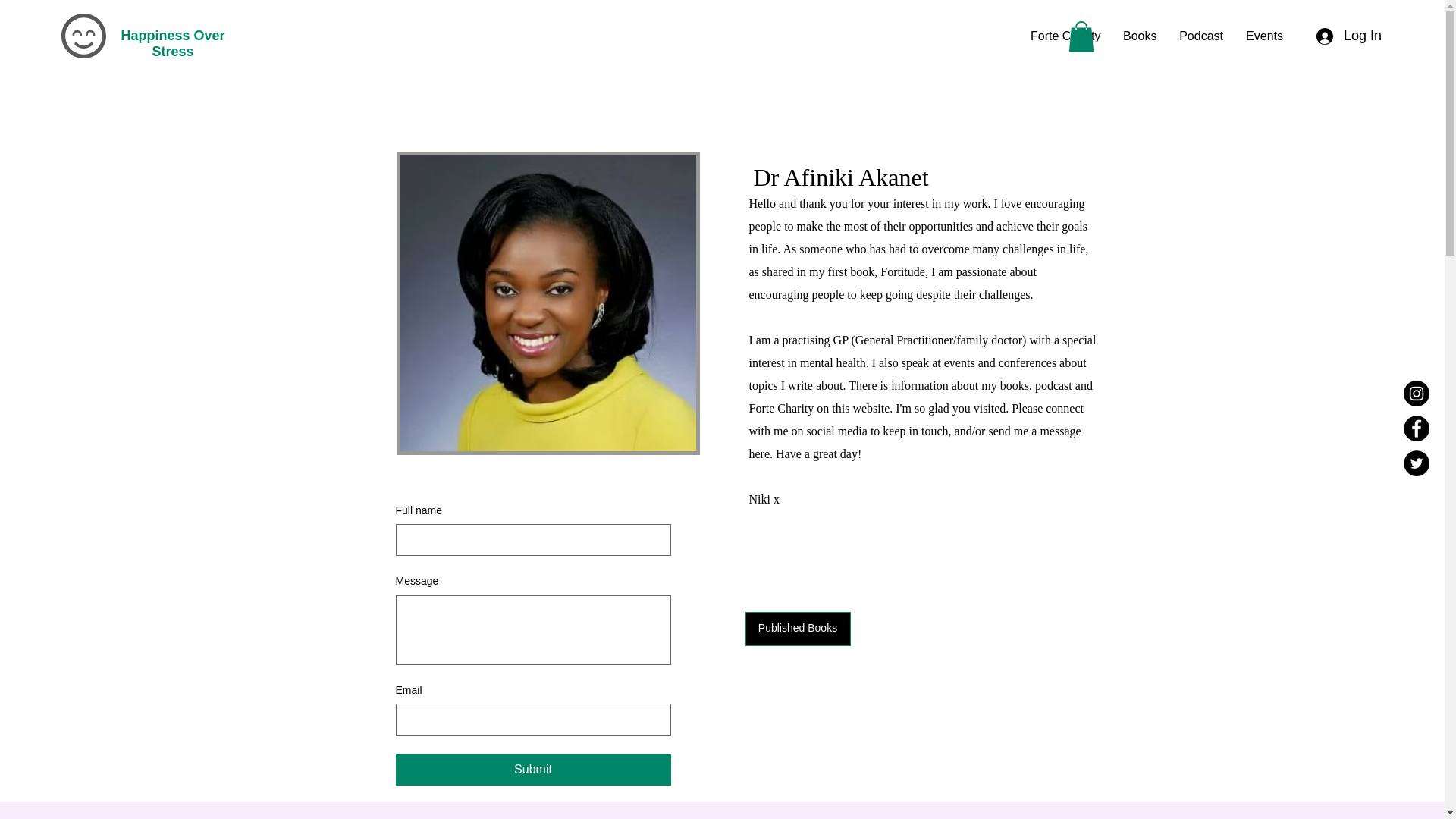 website screenshot of https://happinessoverstress.com/