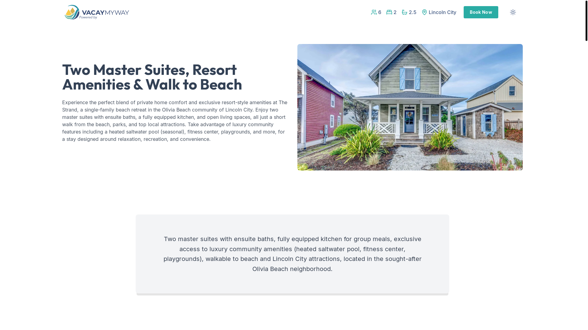website screenshot of https://oliviabeachdeck.house/