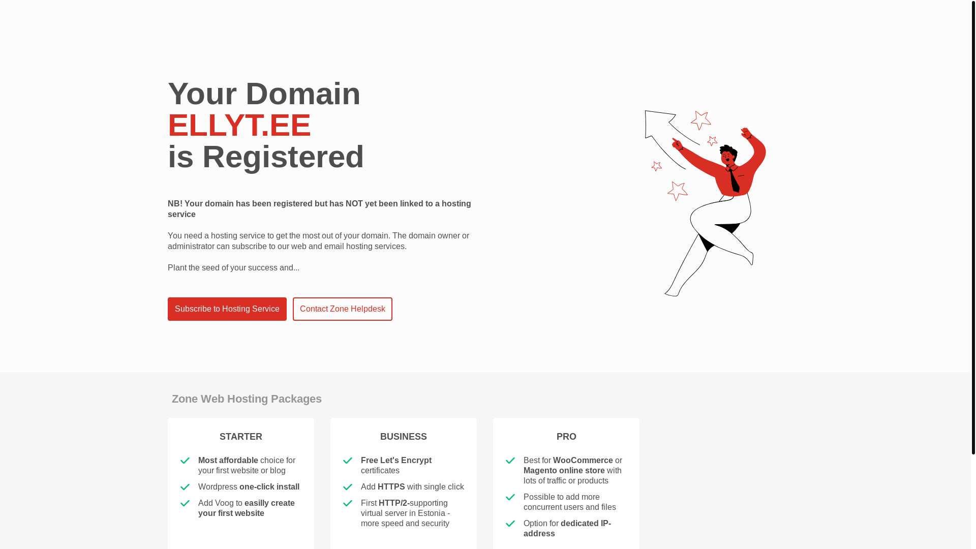 website screenshot of https://ellyt.ee/