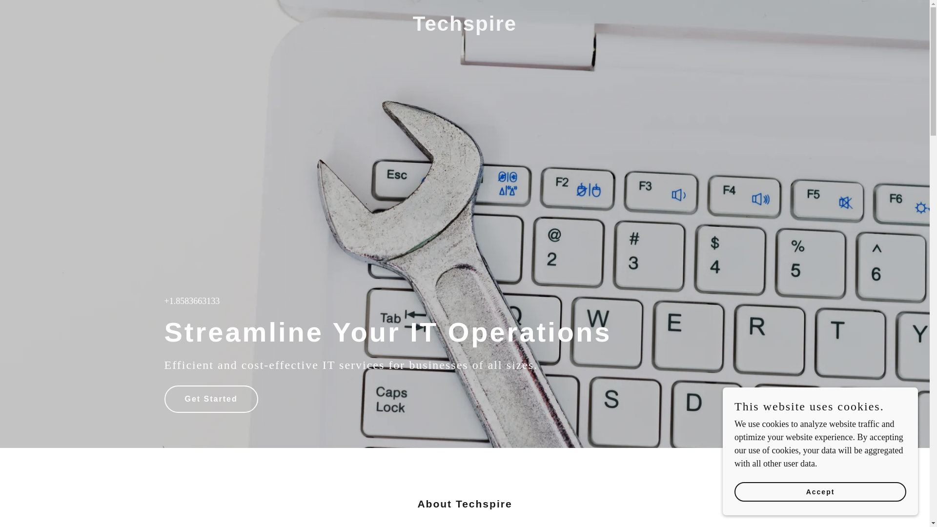 website screenshot of https://techspirework.com/
