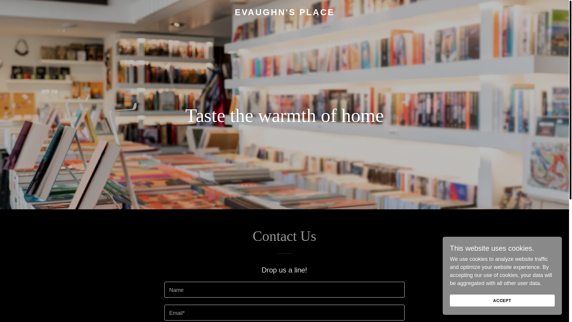 website screenshot of https://evaughnsplace.com/