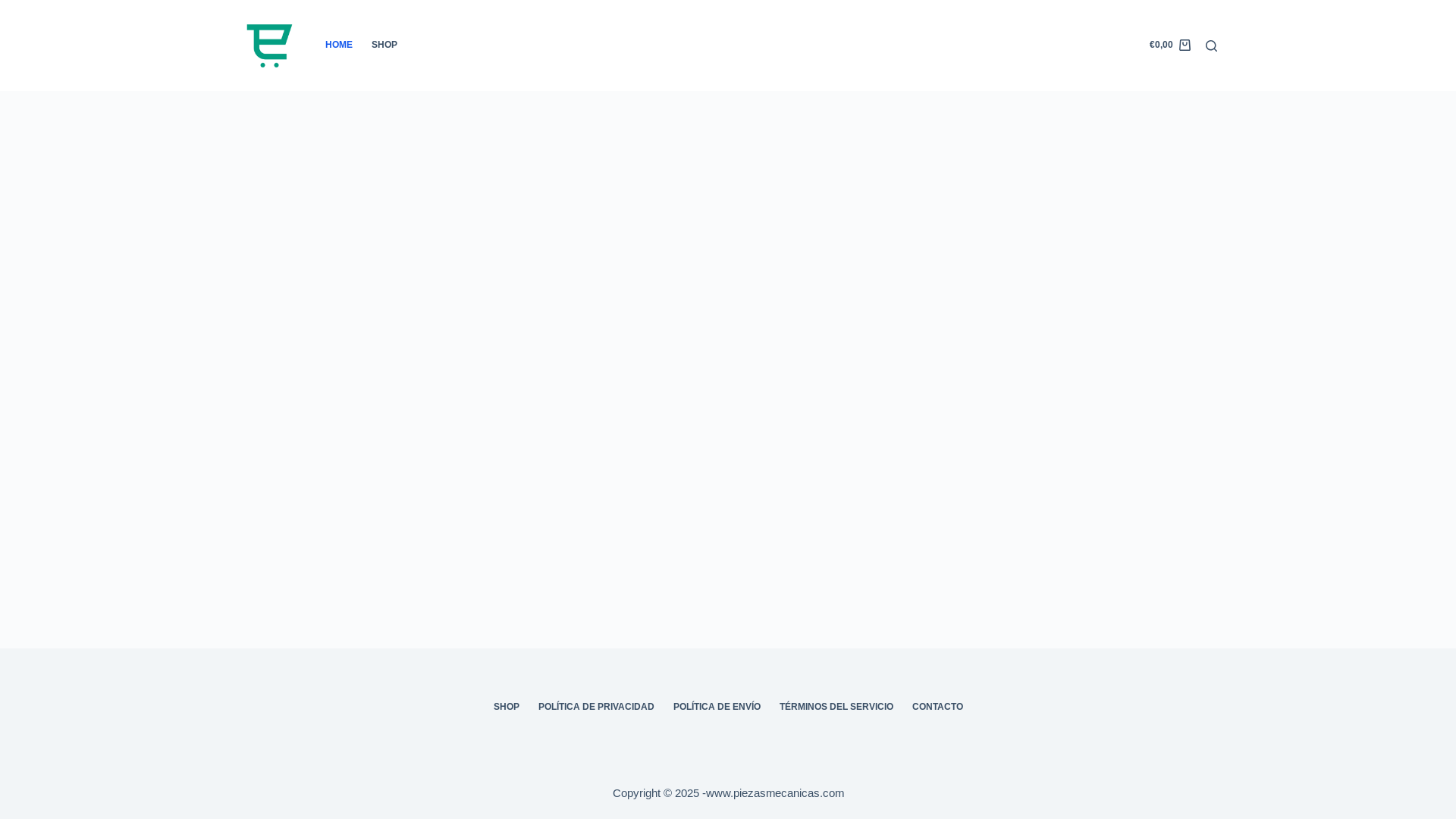 website screenshot of https://piezasmecanicas.com/