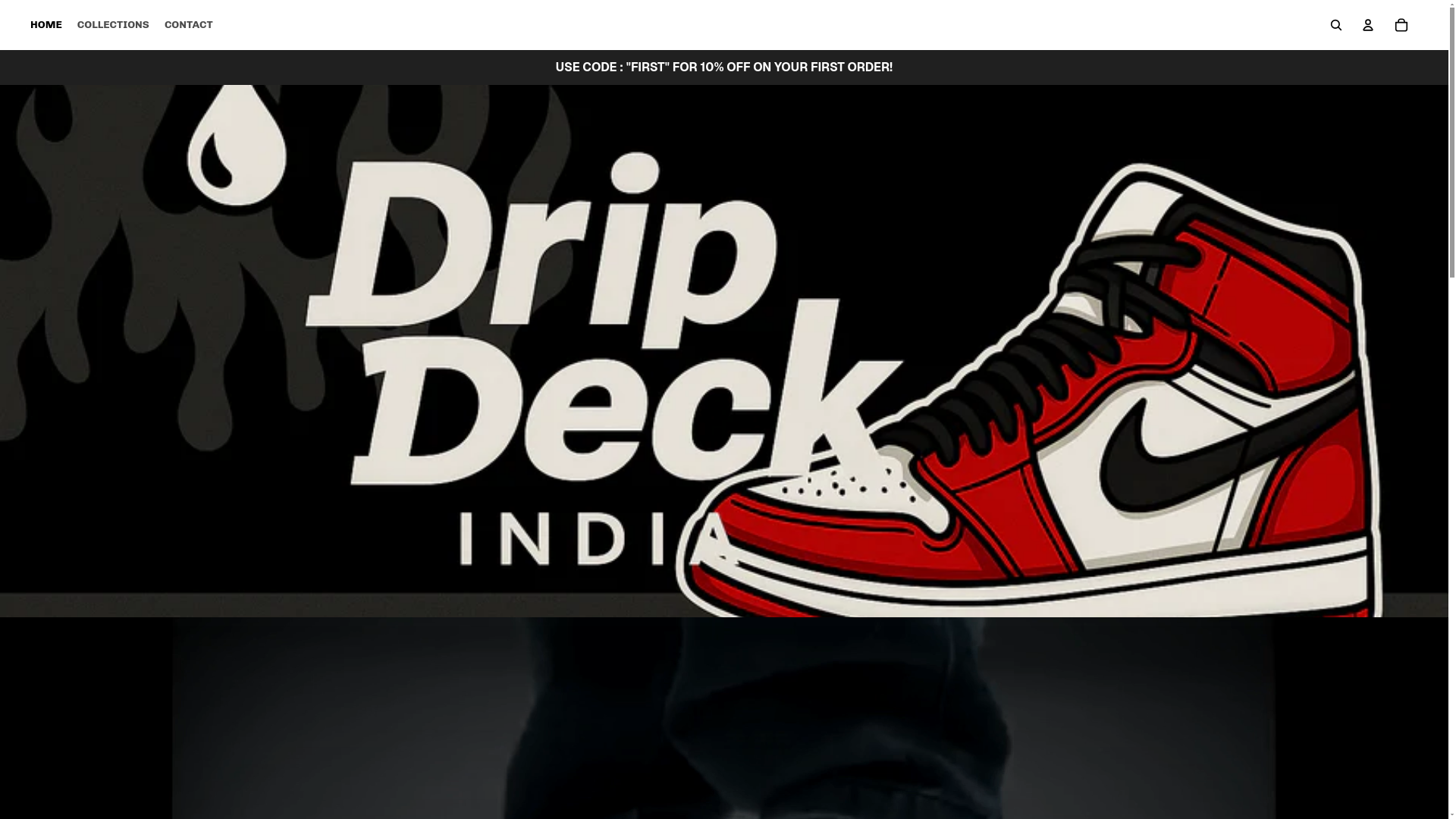 website screenshot of https://dripdeck.in/