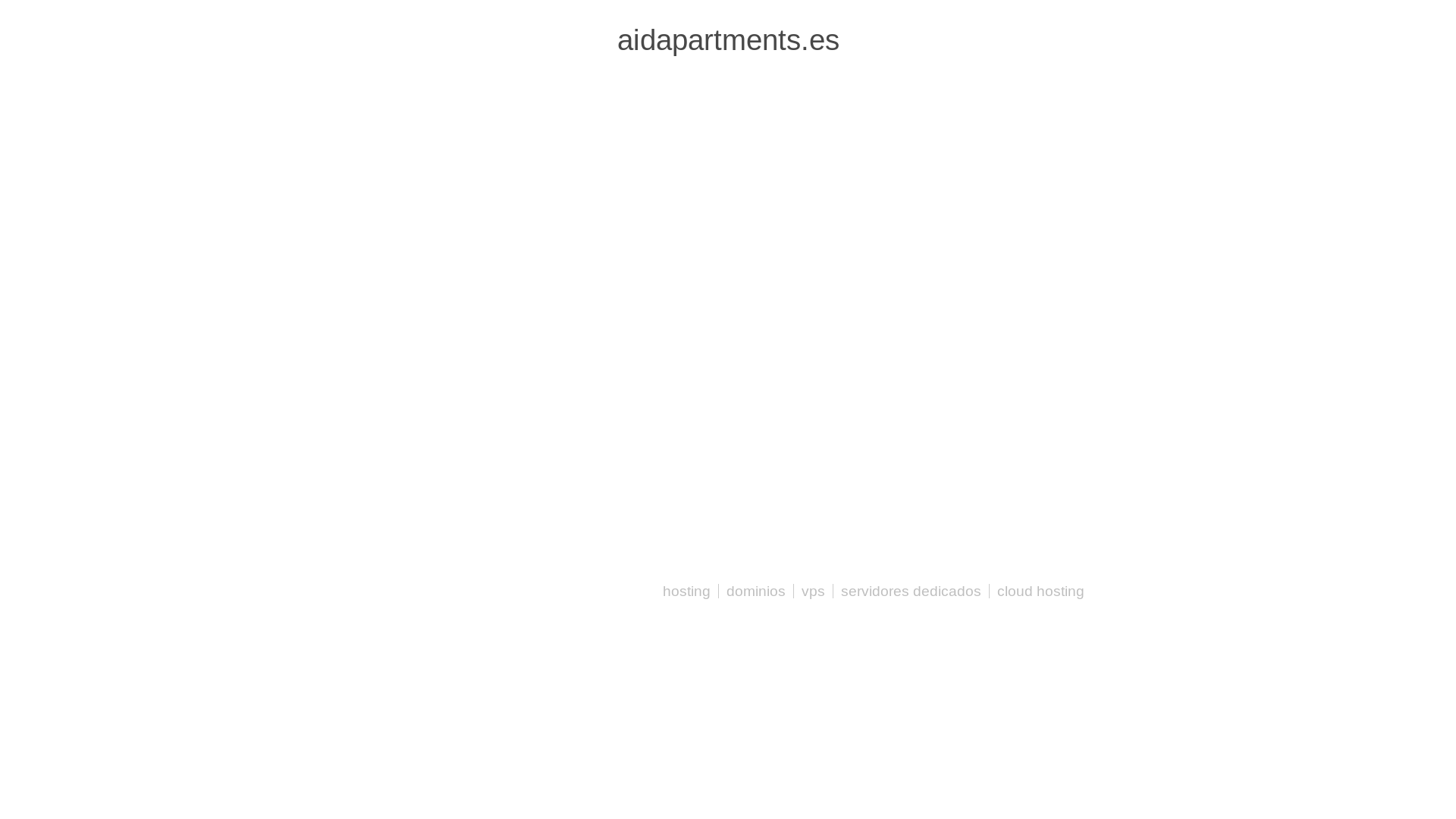 website screenshot of https://aidapartments.es/