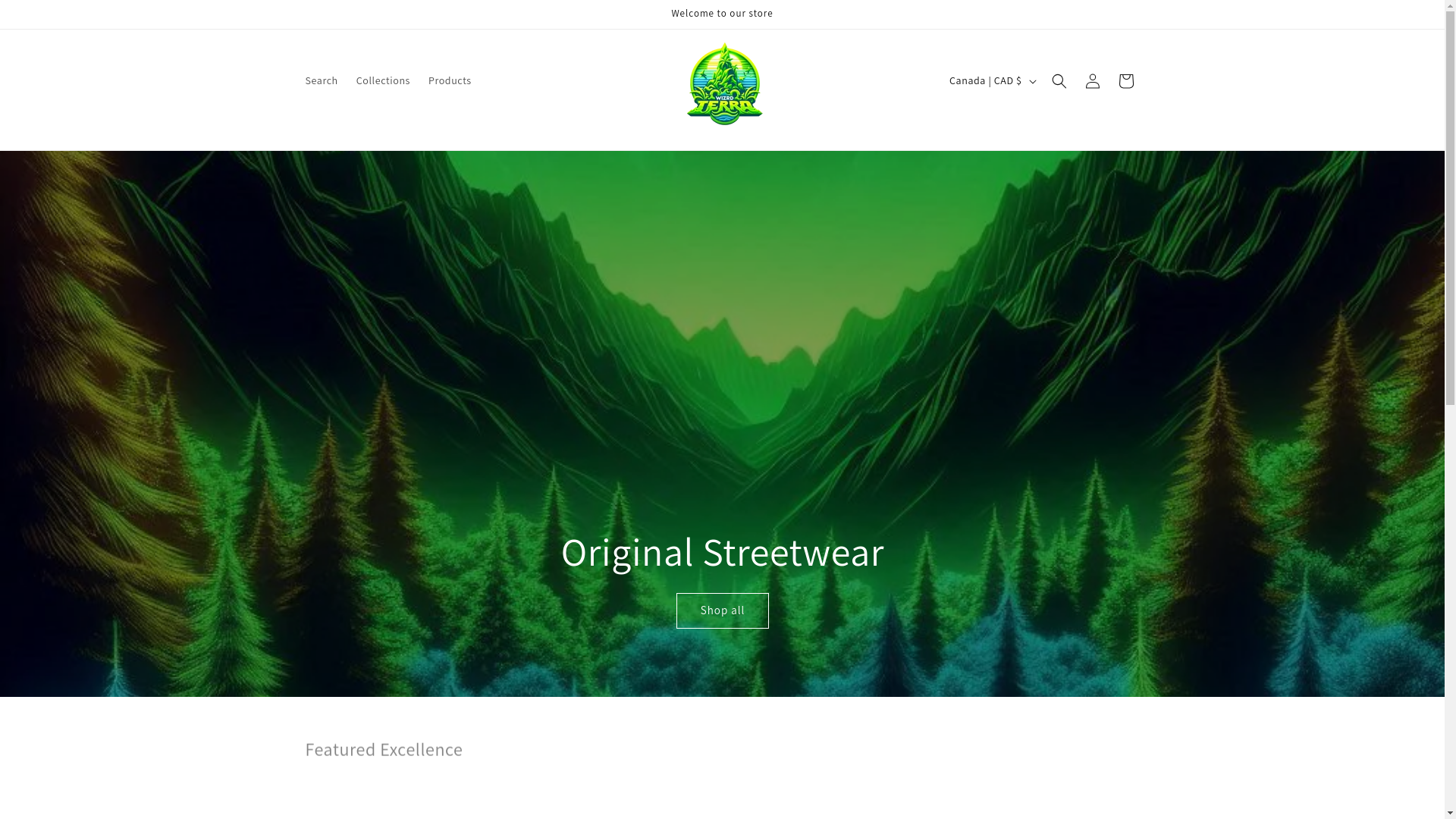 website screenshot of https://wizrdterra.ca/