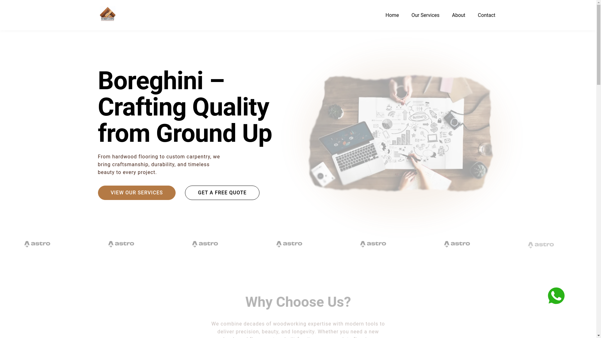 website screenshot of https://boreghini.pages.dev/