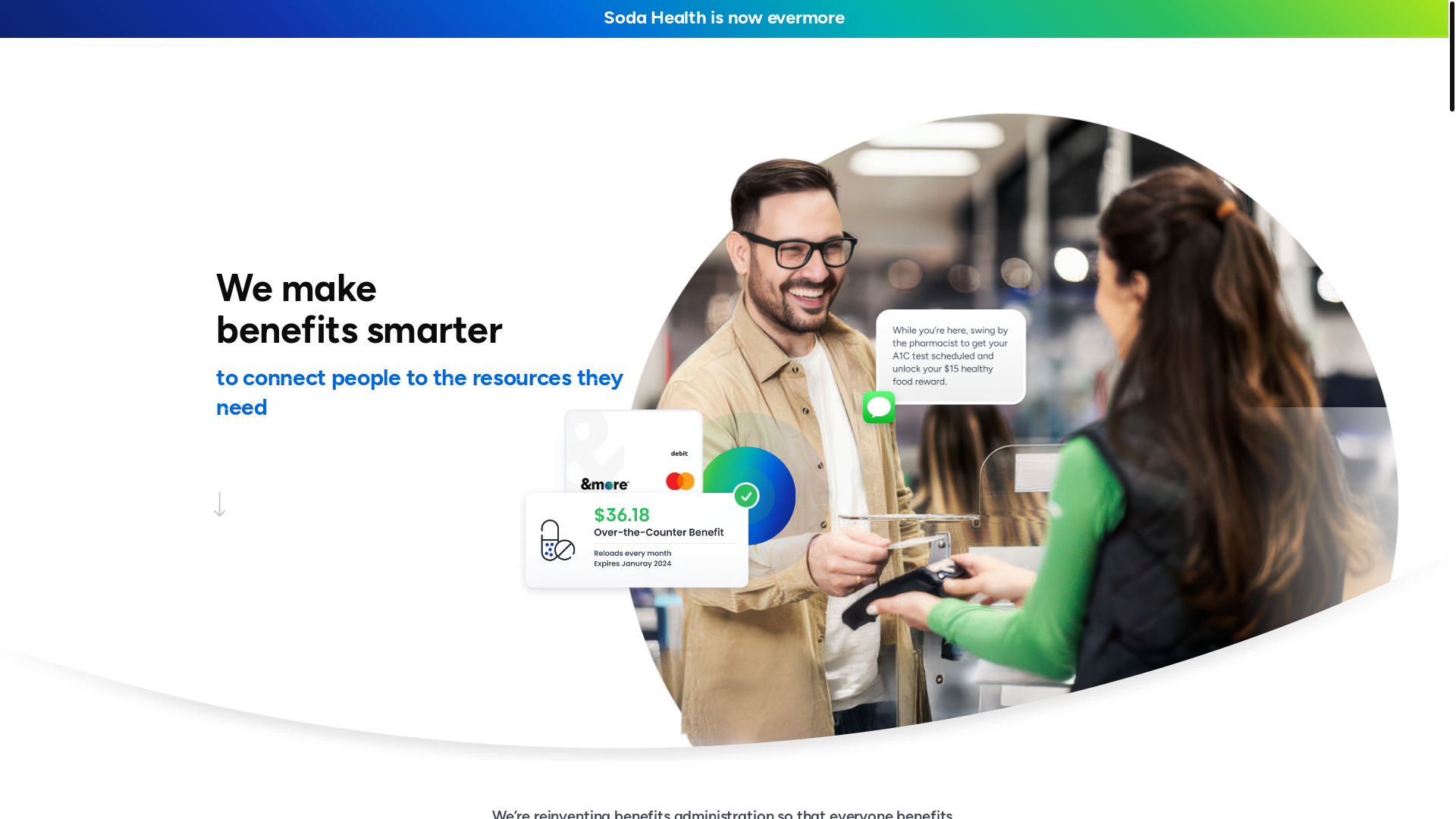 website screenshot of https://sodahealth.bio/