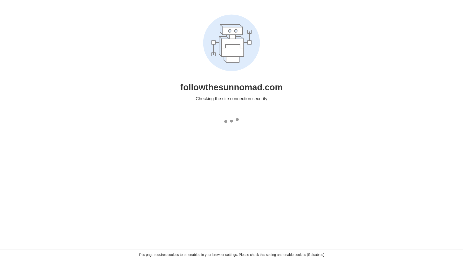 website screenshot of https://followthesunnomad.com/