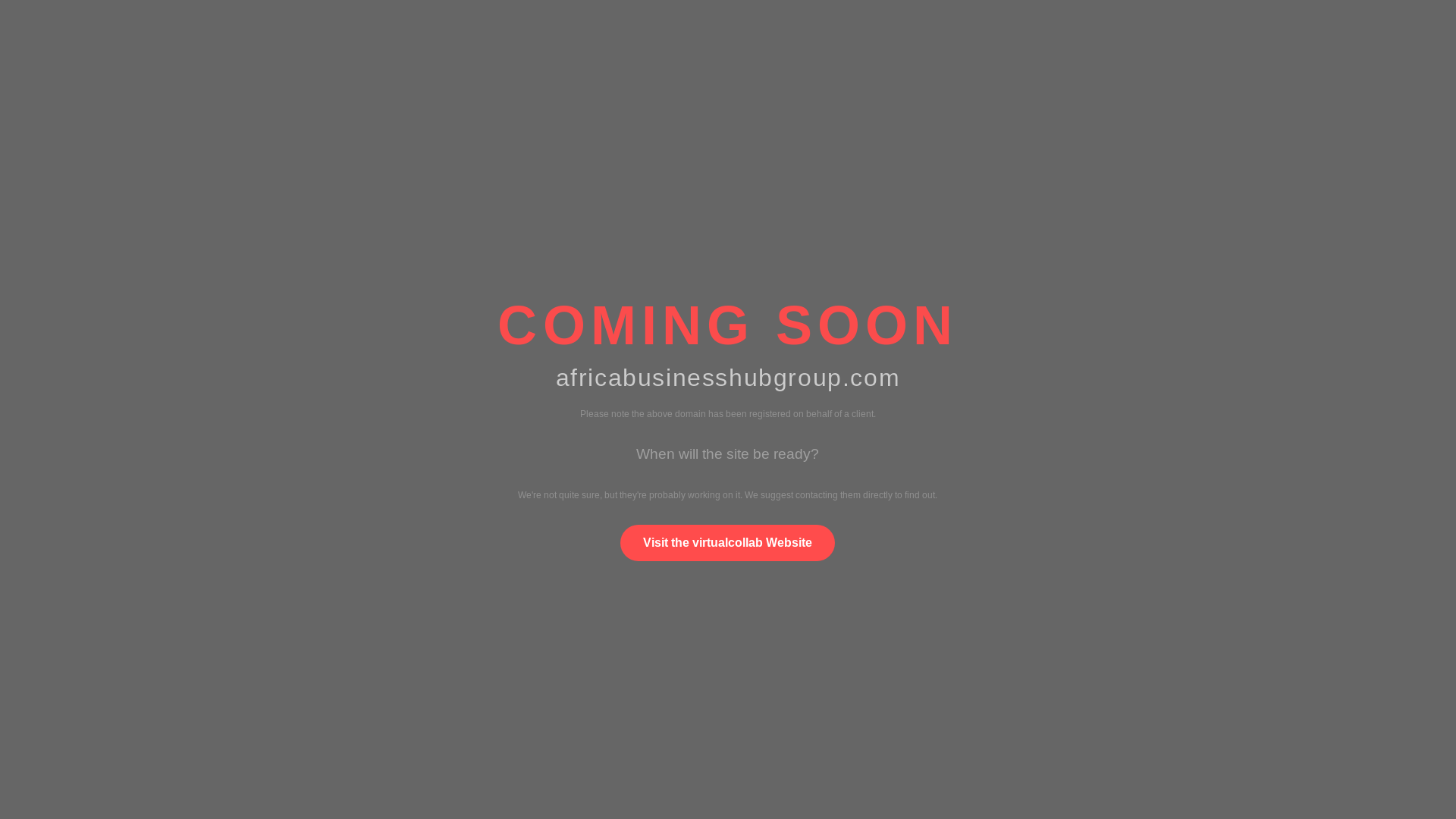 website screenshot of https://africabusinesshubgroup.com/