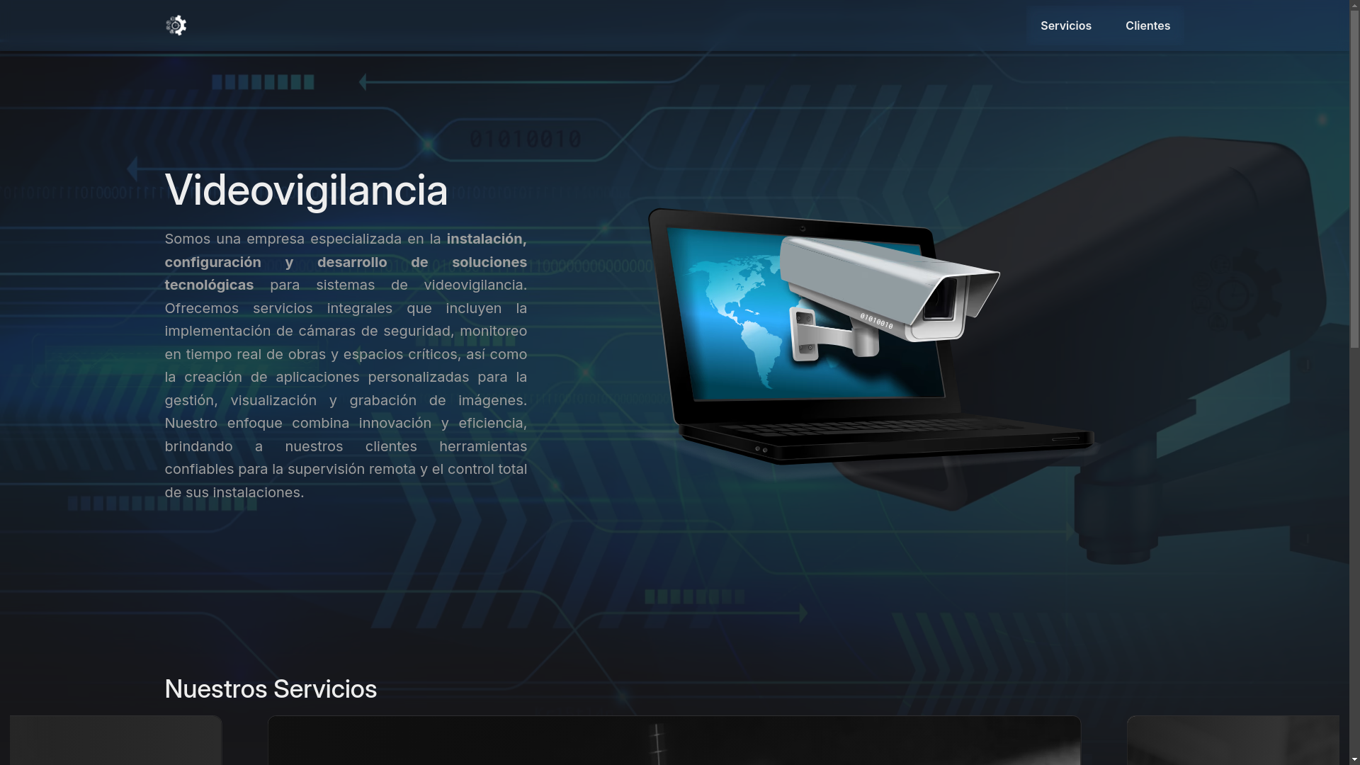 website screenshot of https://videovigilancia.pages.dev/