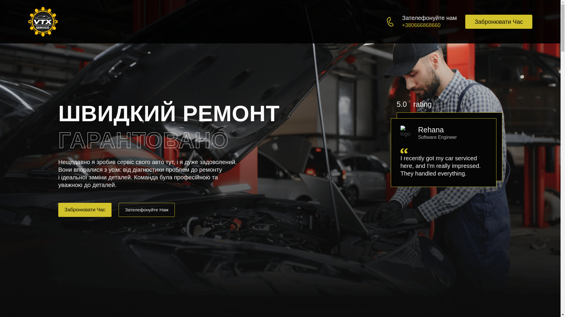website screenshot of https://vtxservice.zt.ua/