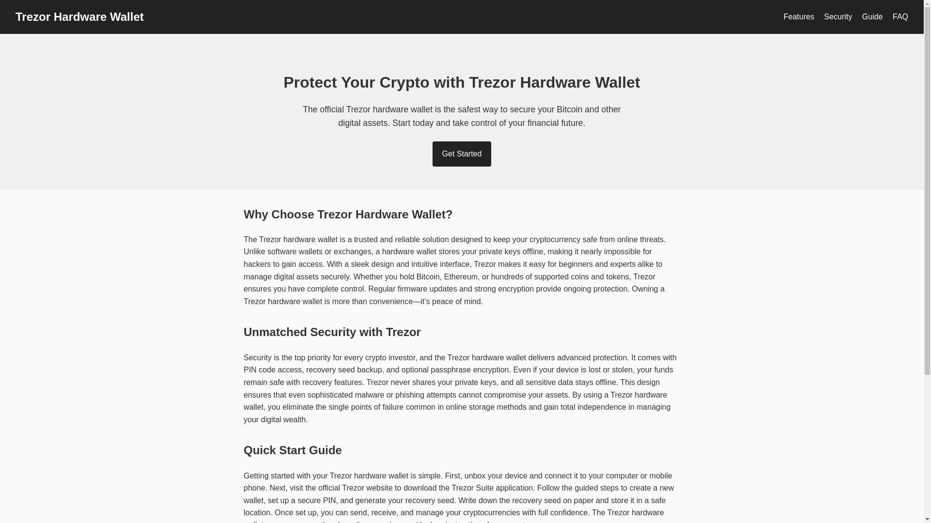 website screenshot of https://ua-trezor.pages.dev/