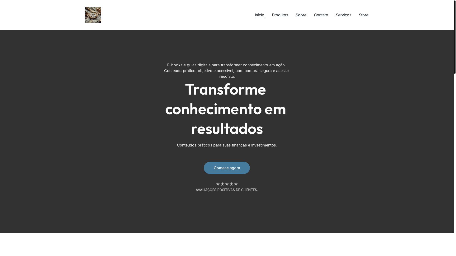 website screenshot of https://ncifinancas.com.br/