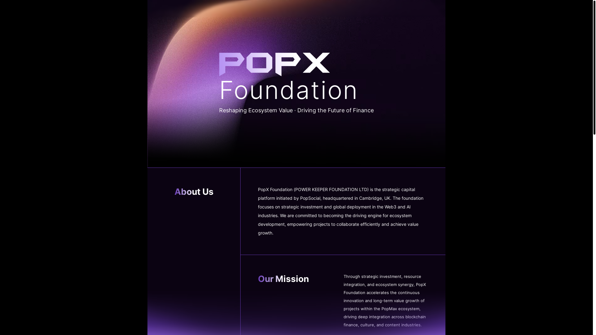website screenshot of https://popx-website.pages.dev/