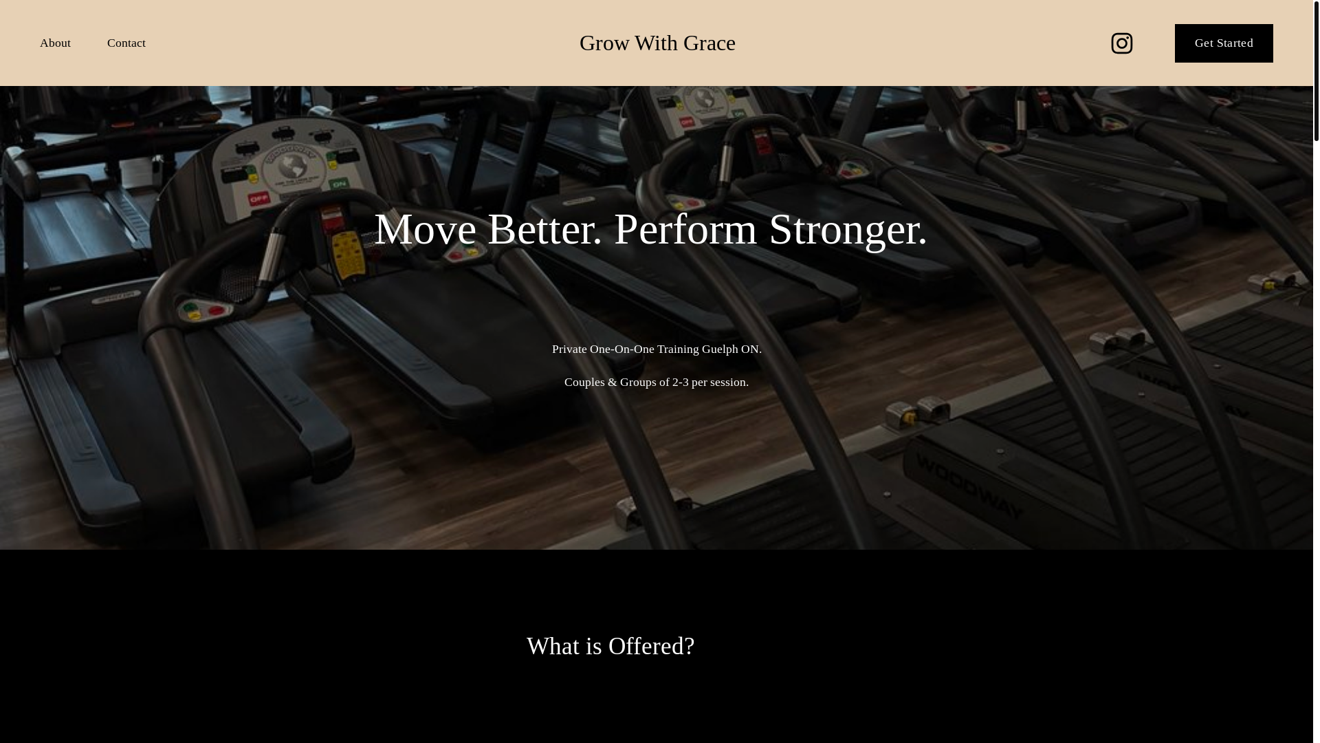 website screenshot of https://growwithgrace.ca/