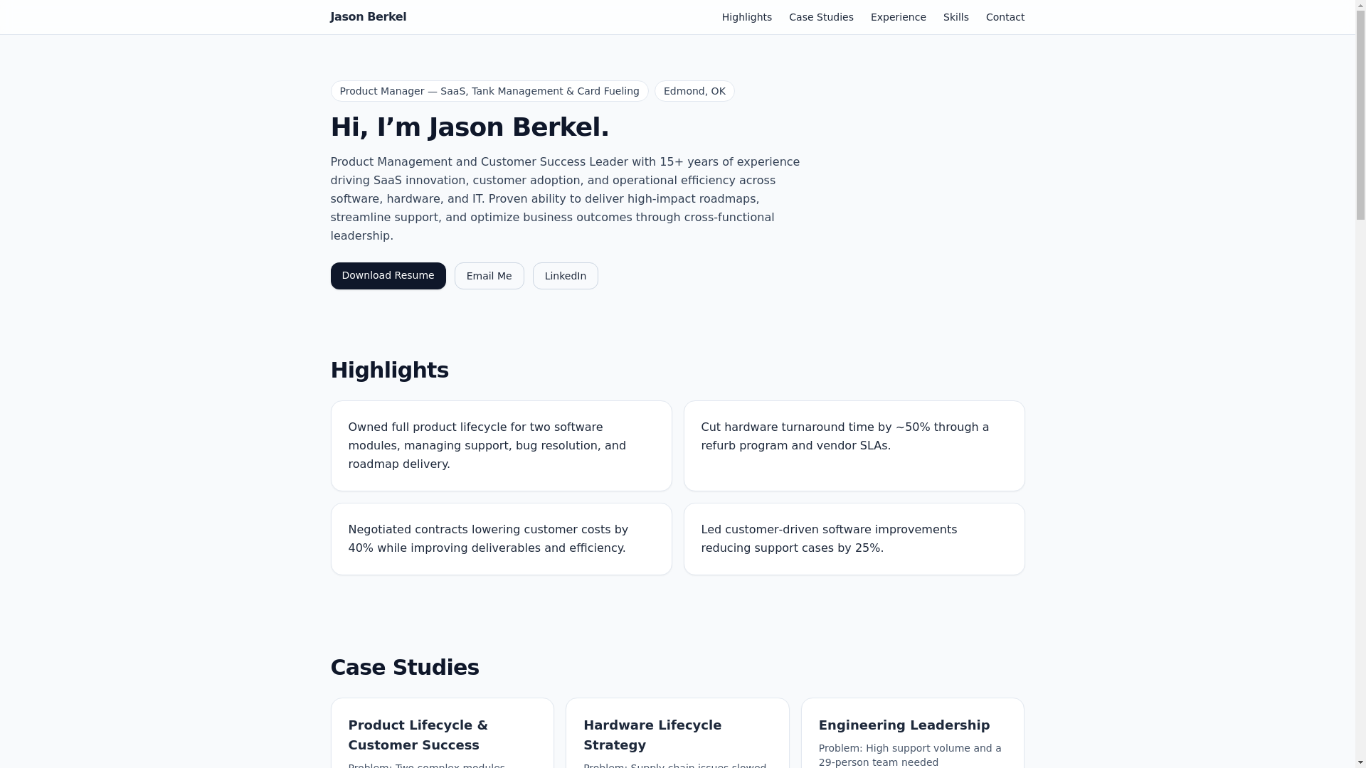website screenshot of https://jason-site-cloudflare.pages.dev/