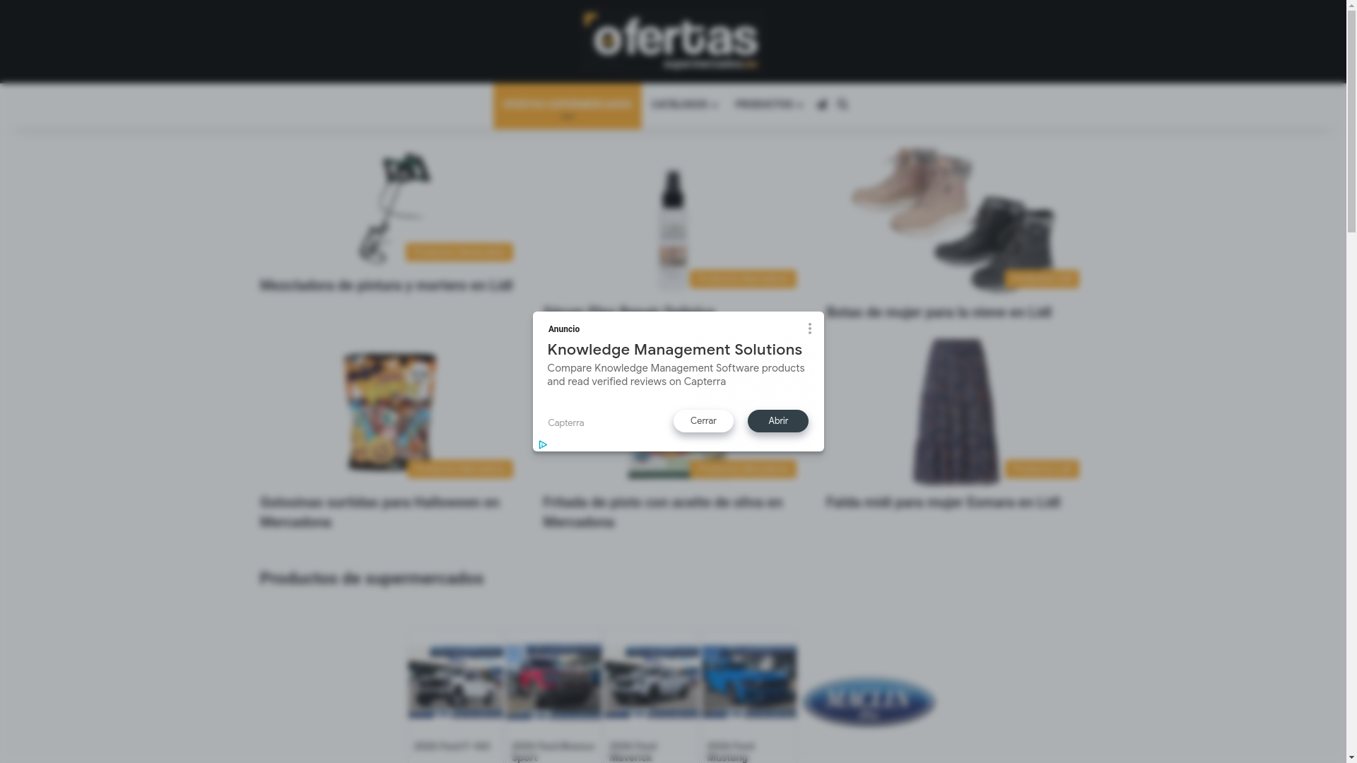 website screenshot of https://ofertassupermercados.es/