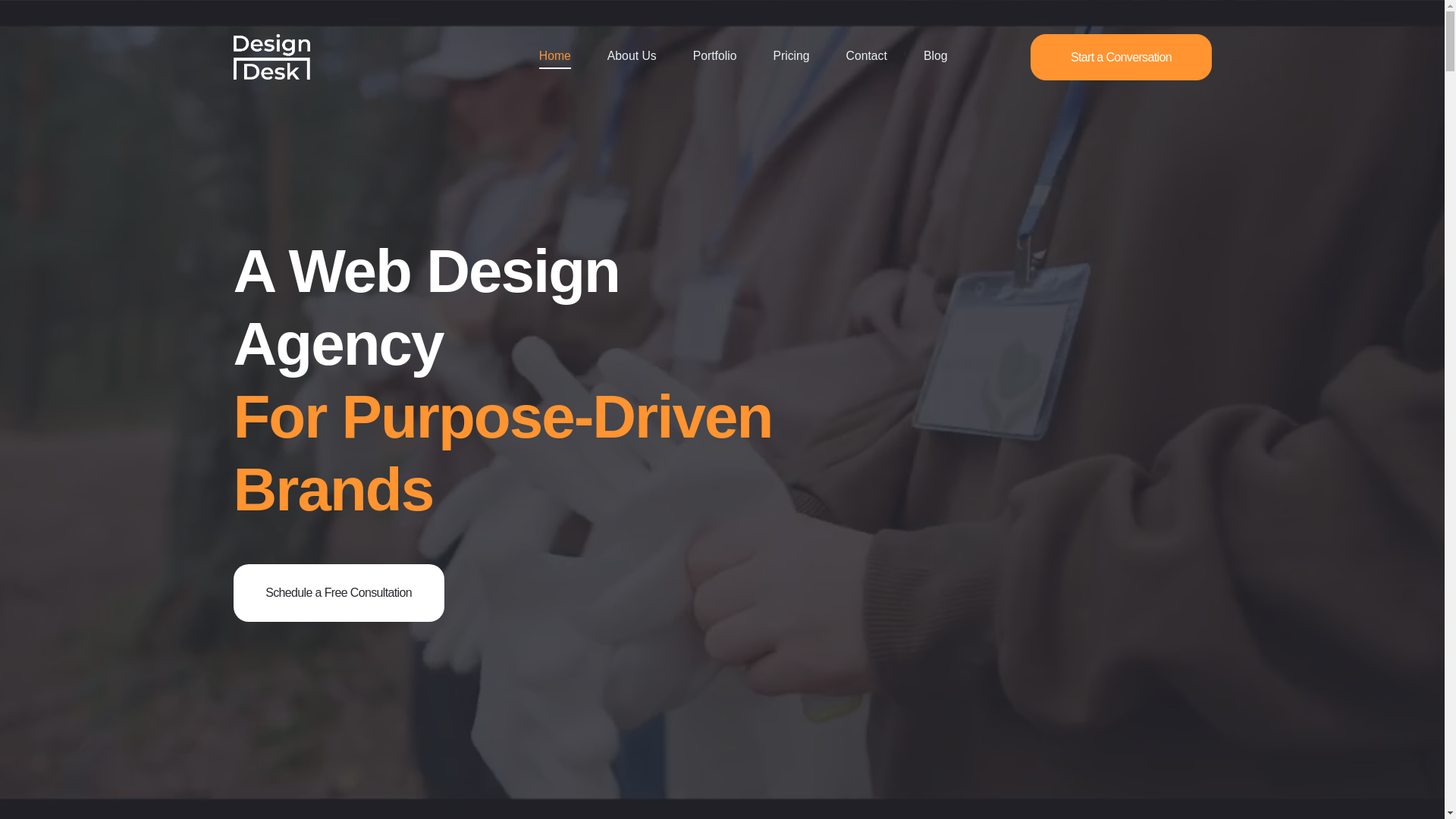 website screenshot of https://designdeskinbox.com/