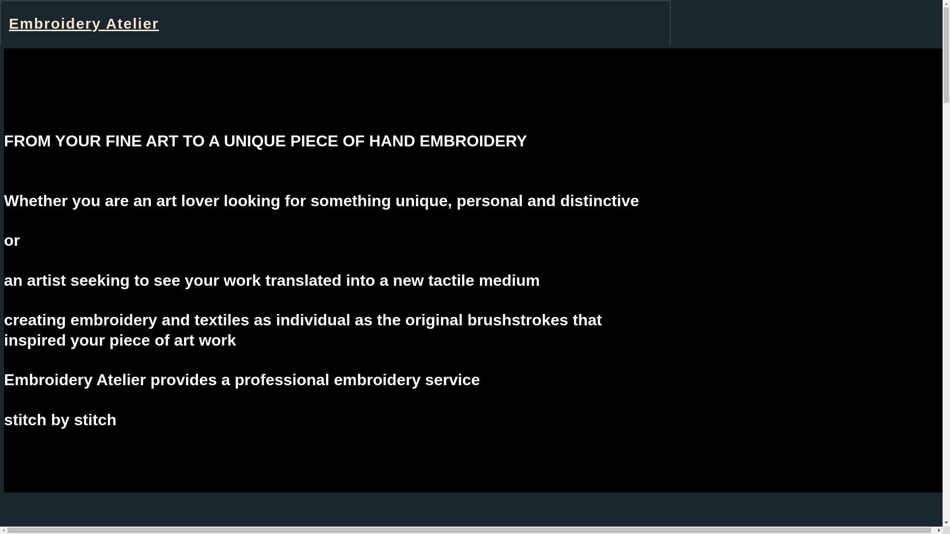 website screenshot of https://embroideryateliermbe.com/