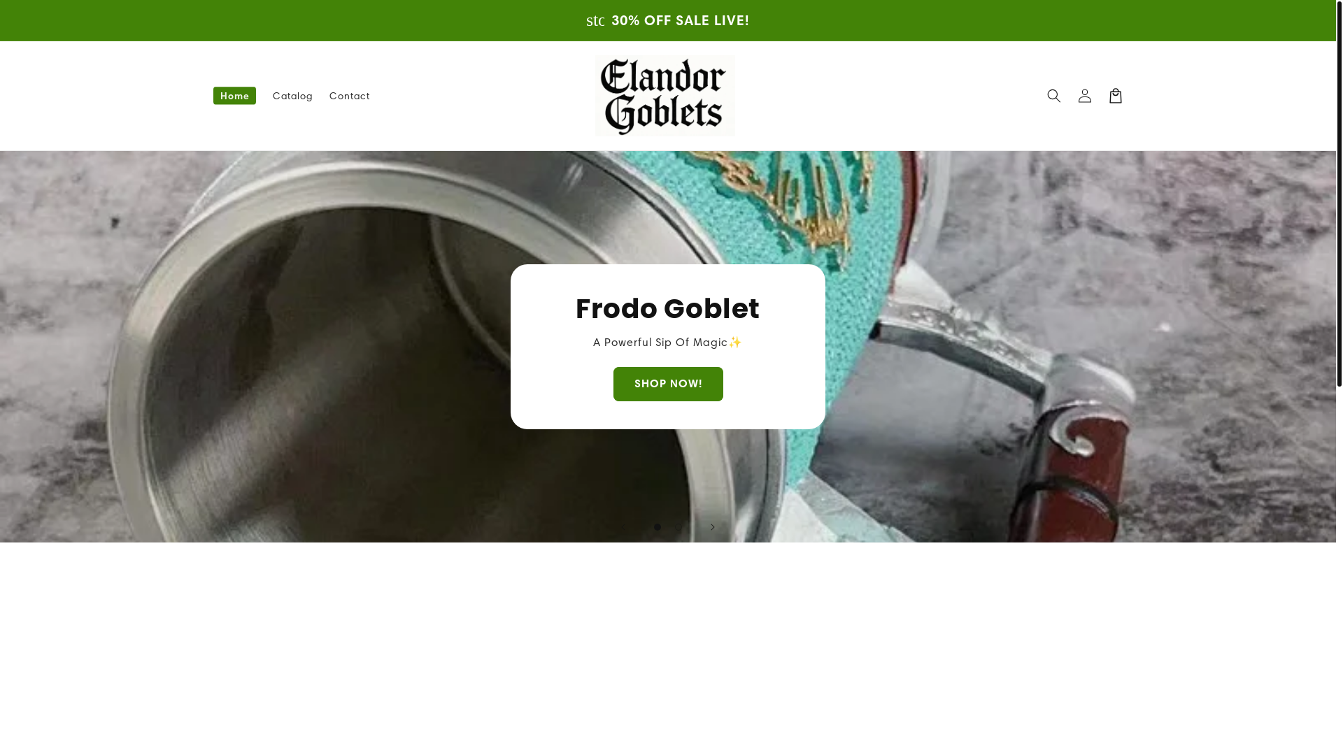 website screenshot of https://elandorarchives.com/