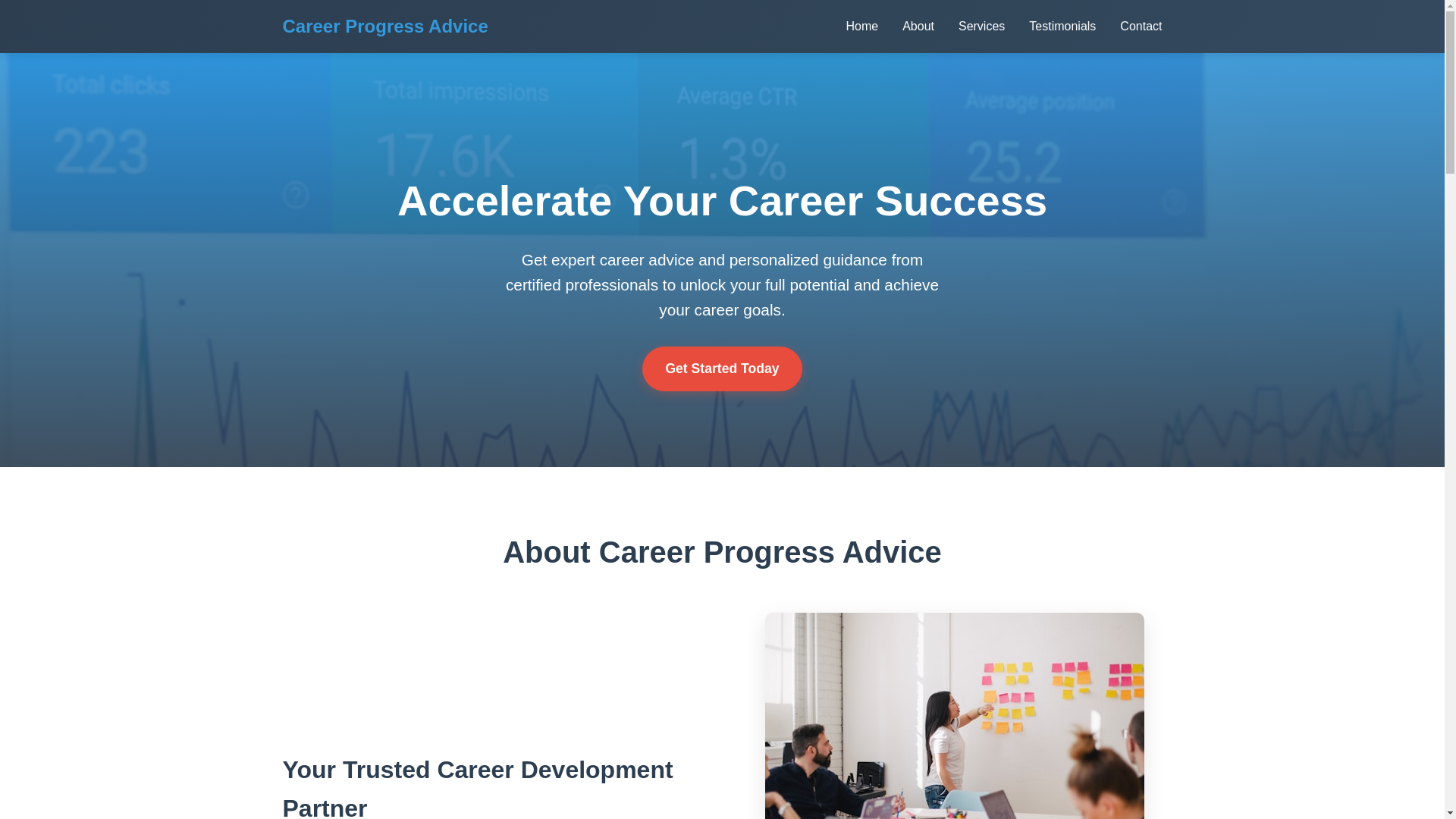website screenshot of https://careerprogressadvice.cyou/