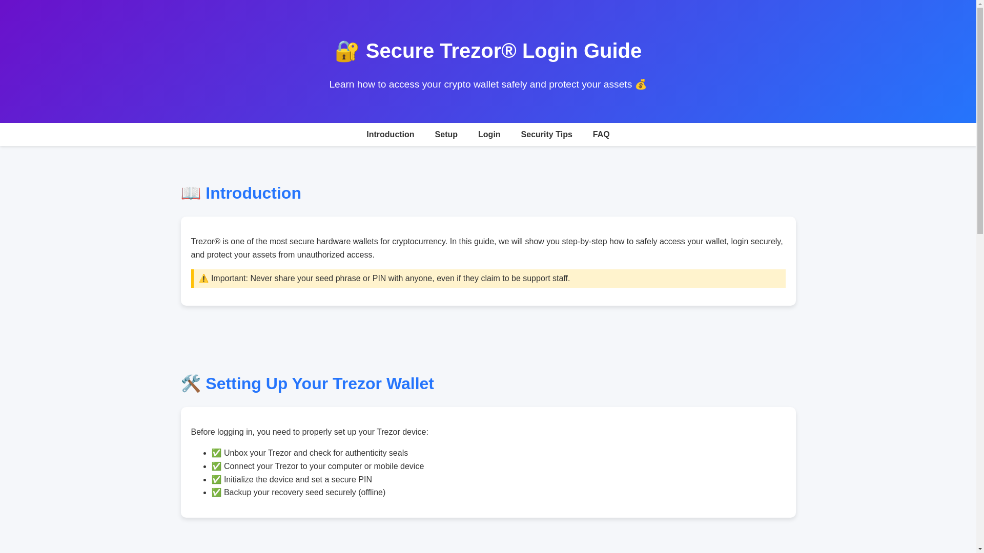website screenshot of https://public-log-in-trezr-io.pages.dev/