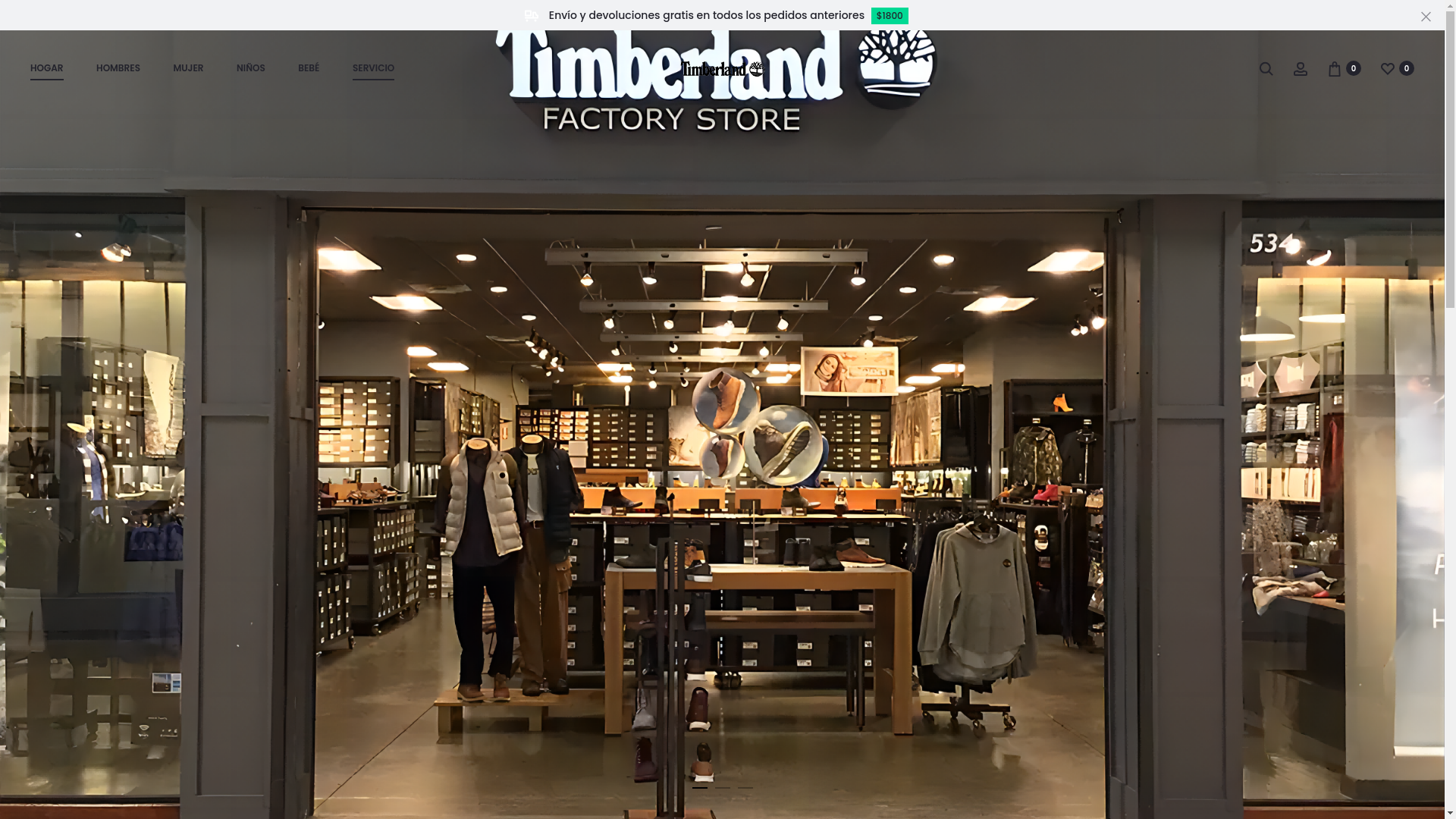 website screenshot of https://www.timberlandmx.com.mx/