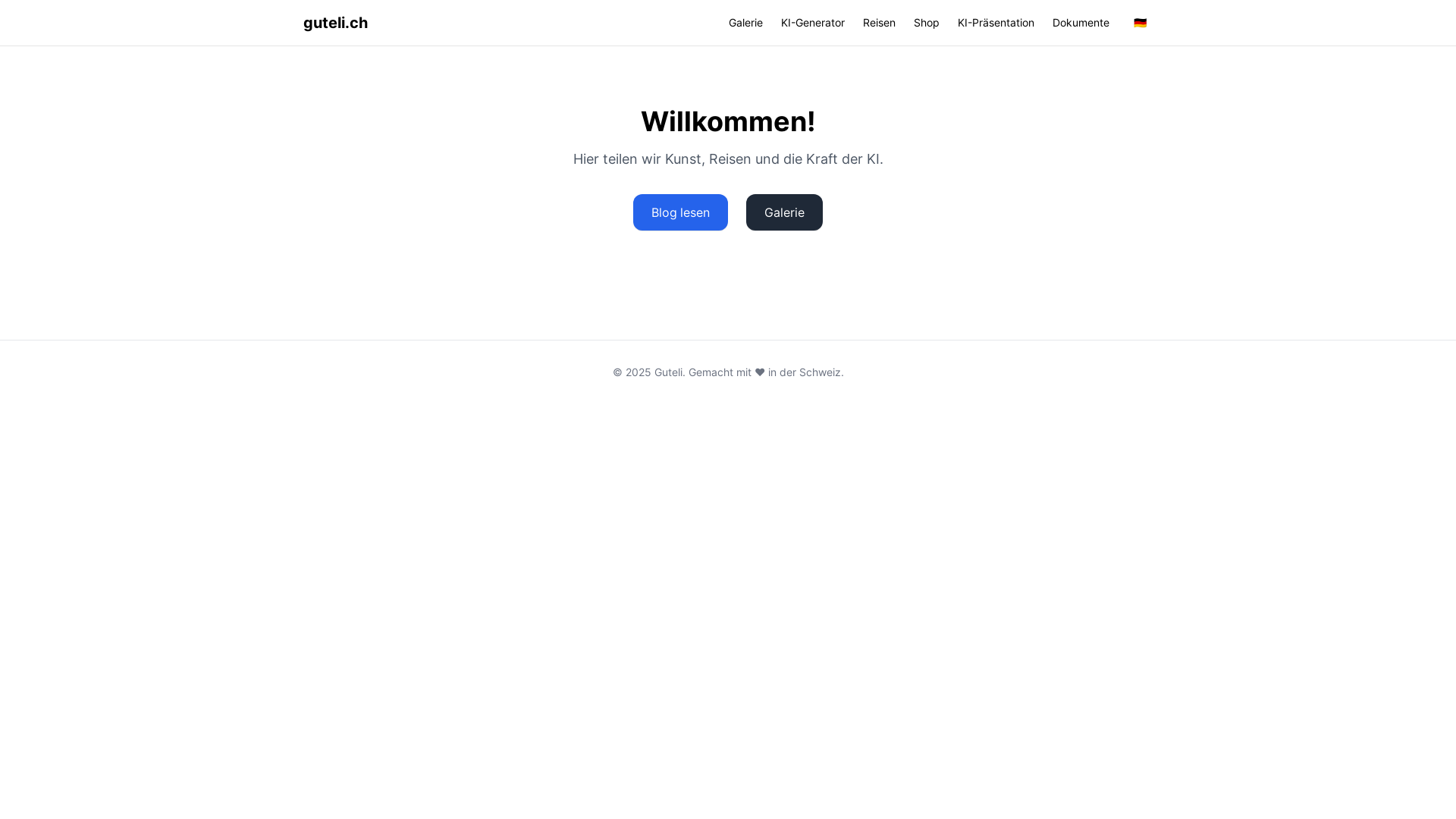 website screenshot of https://guteli-cloudflare-pages.pages.dev/