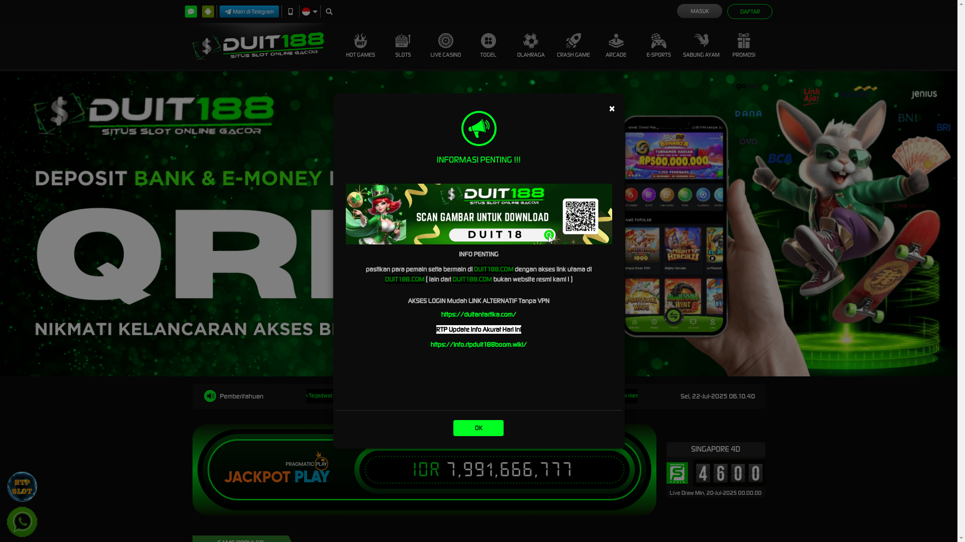 website screenshot of https://hadiahduit.com/