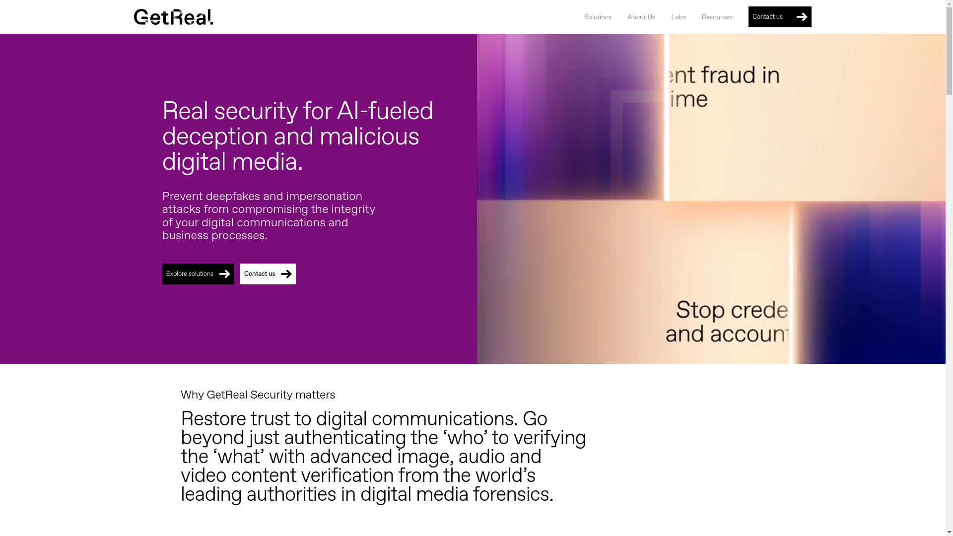 website screenshot of https://getrealsecurity.pages.dev/