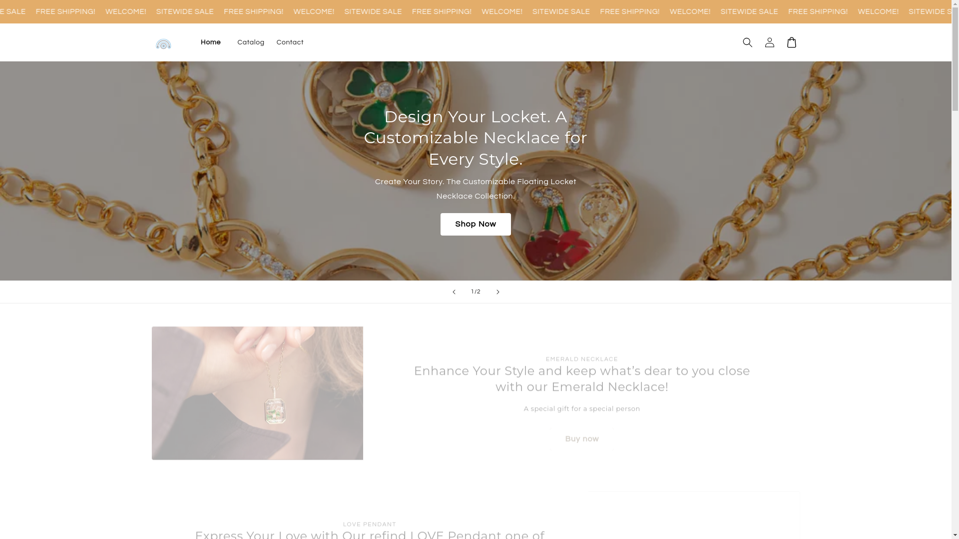 website screenshot of https://dearlockette.com/