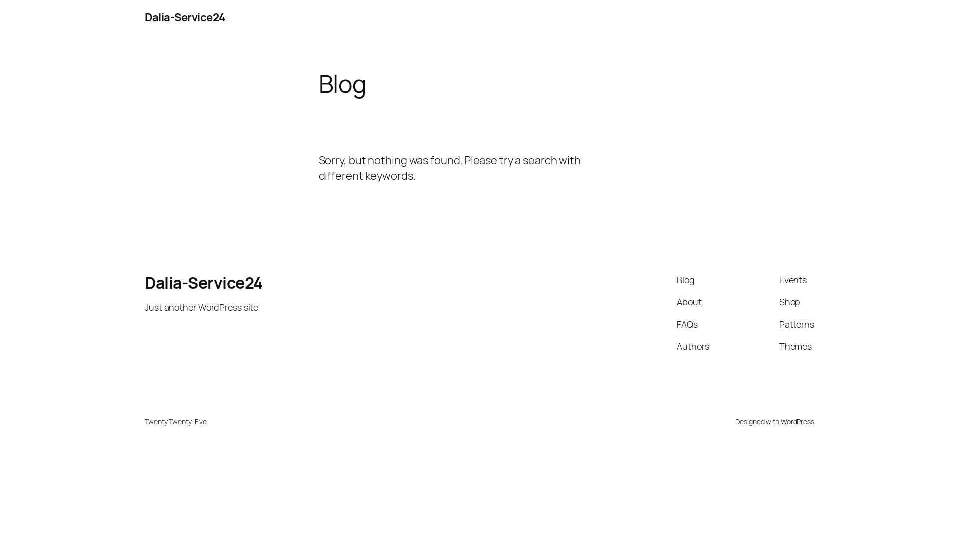website screenshot of https://dalia-service24.de/