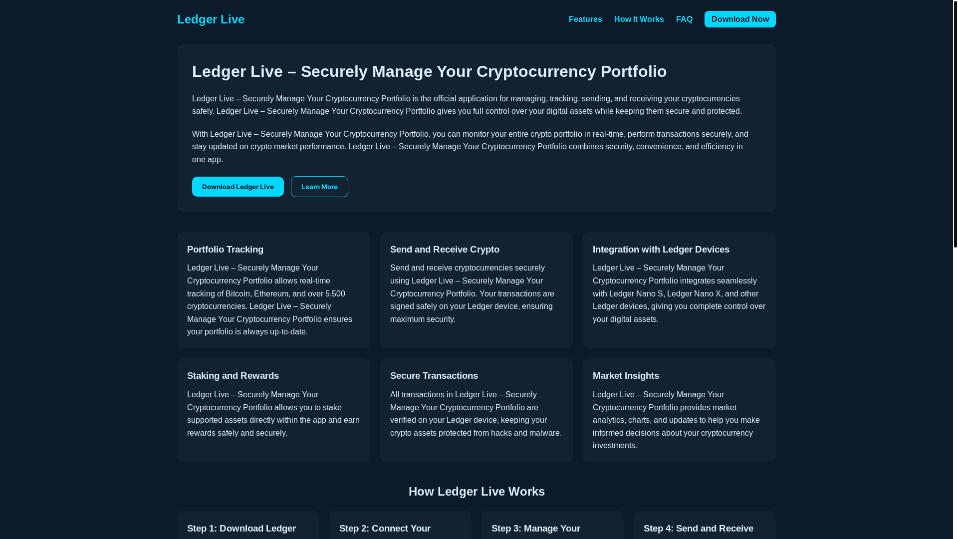 website screenshot of https://start-ledje-live.pages.dev/