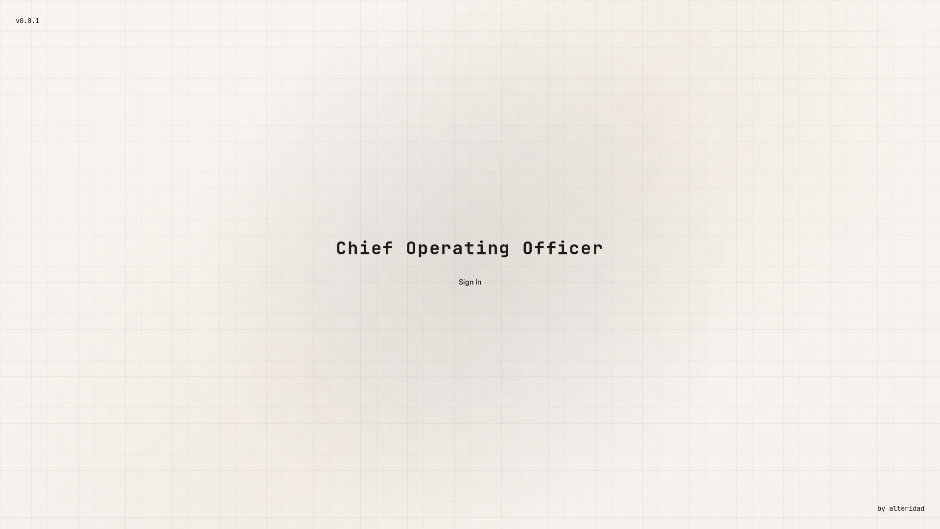 website screenshot of https://chiefoo.app/