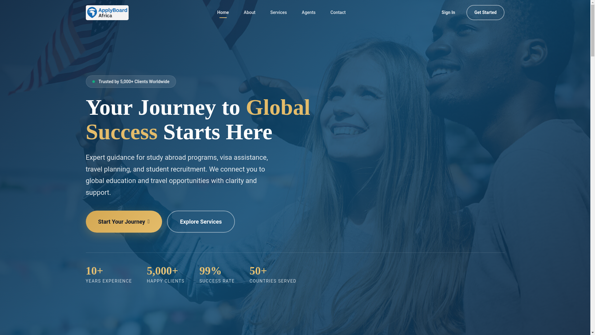 website screenshot of https://applyboardafrica.com/