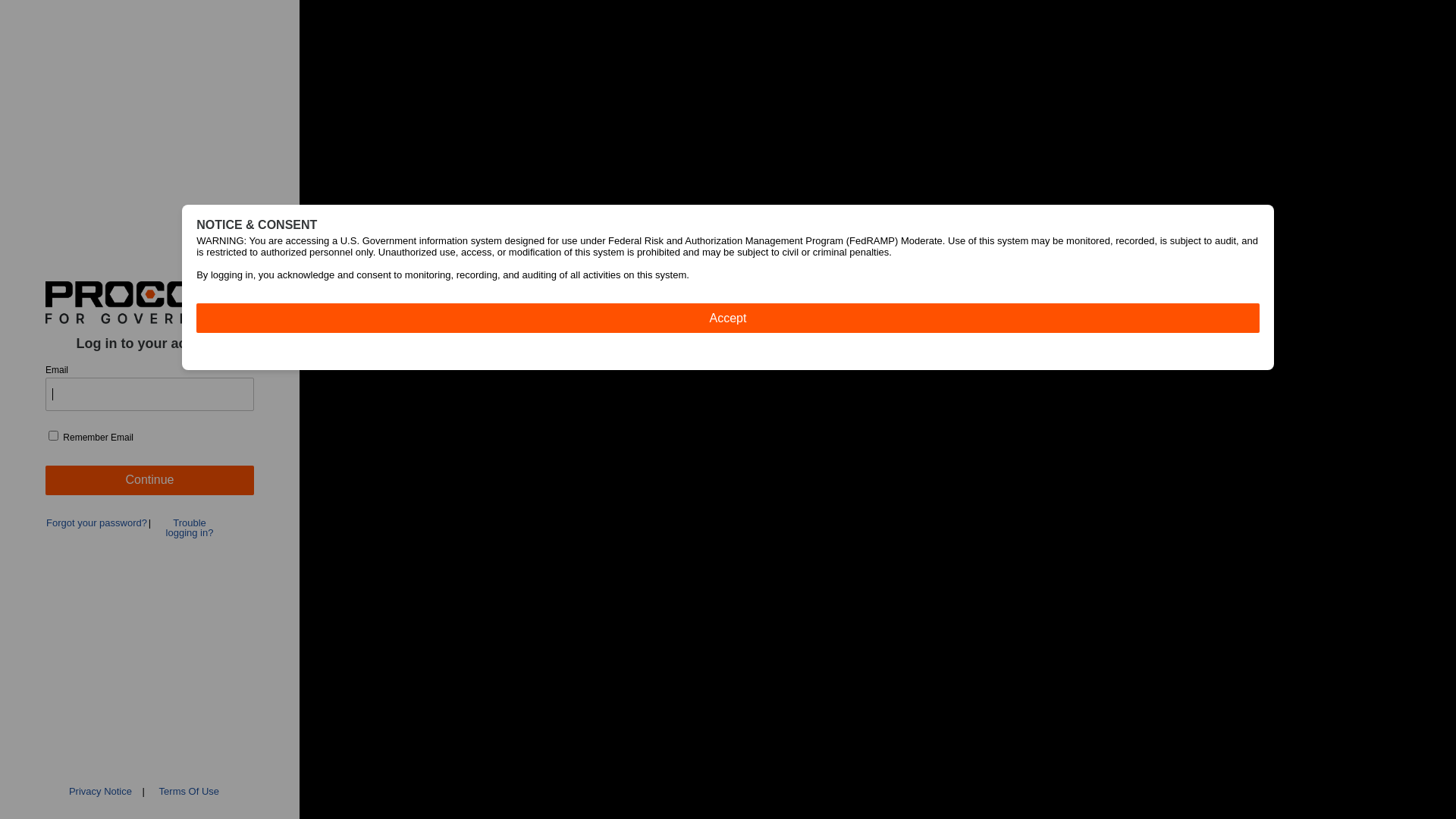 website screenshot of https://procoregov.com/