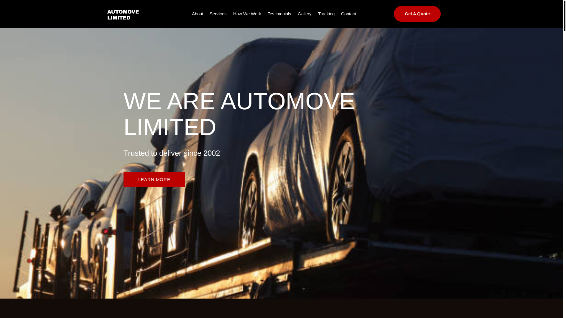 website screenshot of https://automovegroup.com/